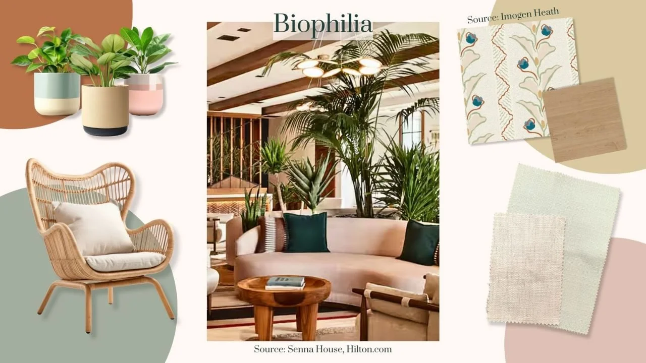 Biophilia blended interior styles