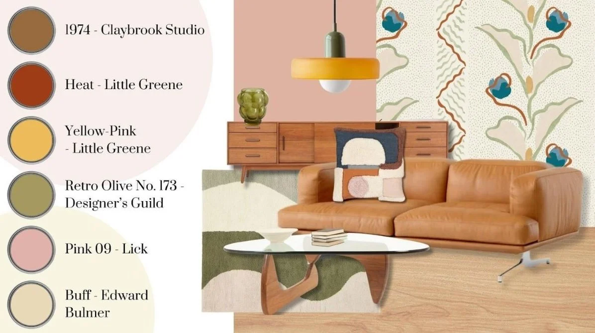 Mid-century modern interior design style