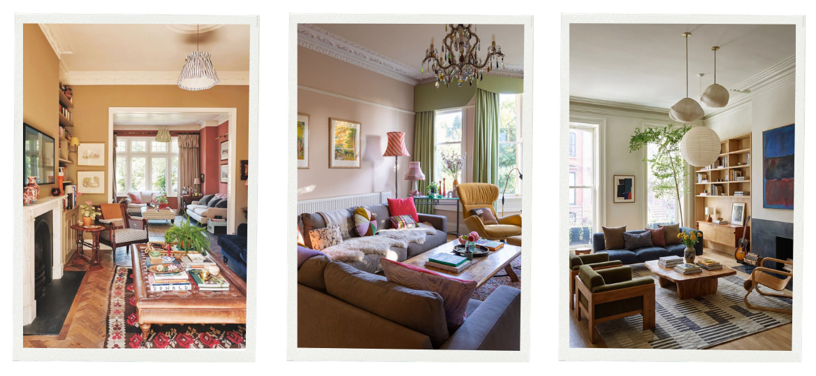 Thoughtfully designed living room layout with separate zones for relaxing, reading and entertaining.