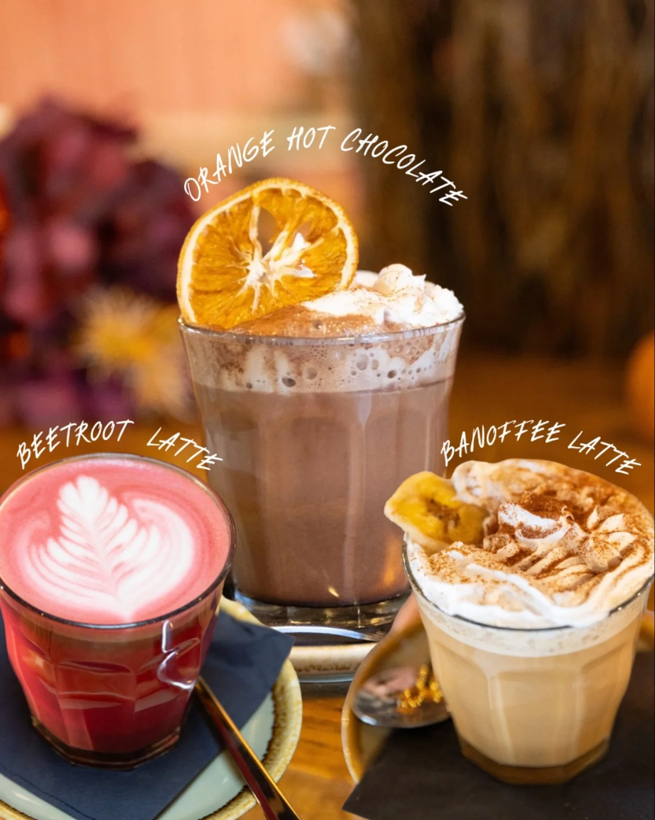 ☕✨ Cosy season calls for something special&hellip; and we&rsquo;ve got just the thing.

🍌 A dreamy Banoffee Latte
🌿 A golden Beetroot Latte
🍊 A zesty Orange Hot Chocolate

All crafted with care, served with a smile, and best enjoyed tucked away in