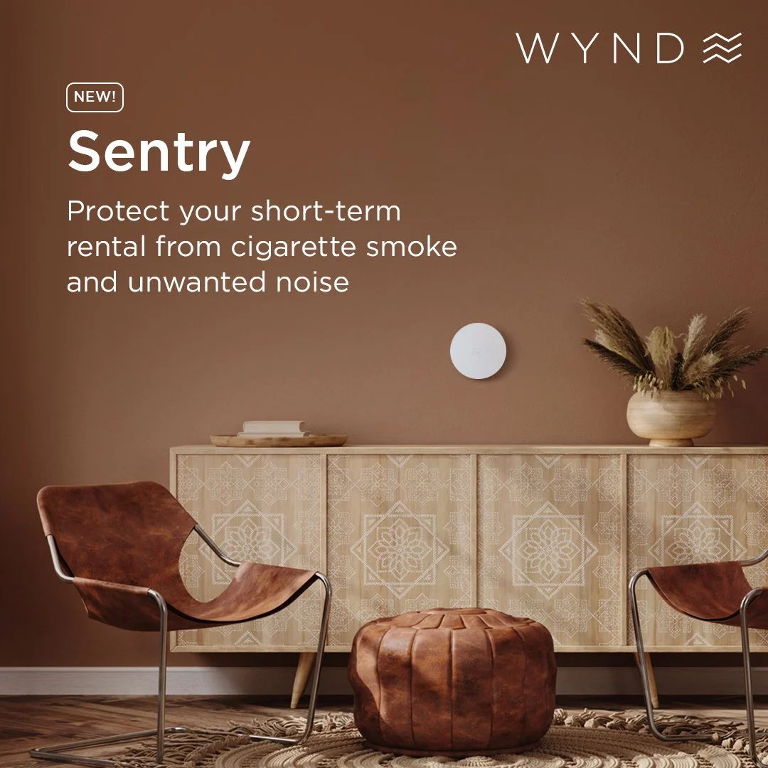 Wynd Launches Sentry - Short Term Rental Smoke and Noise Detector