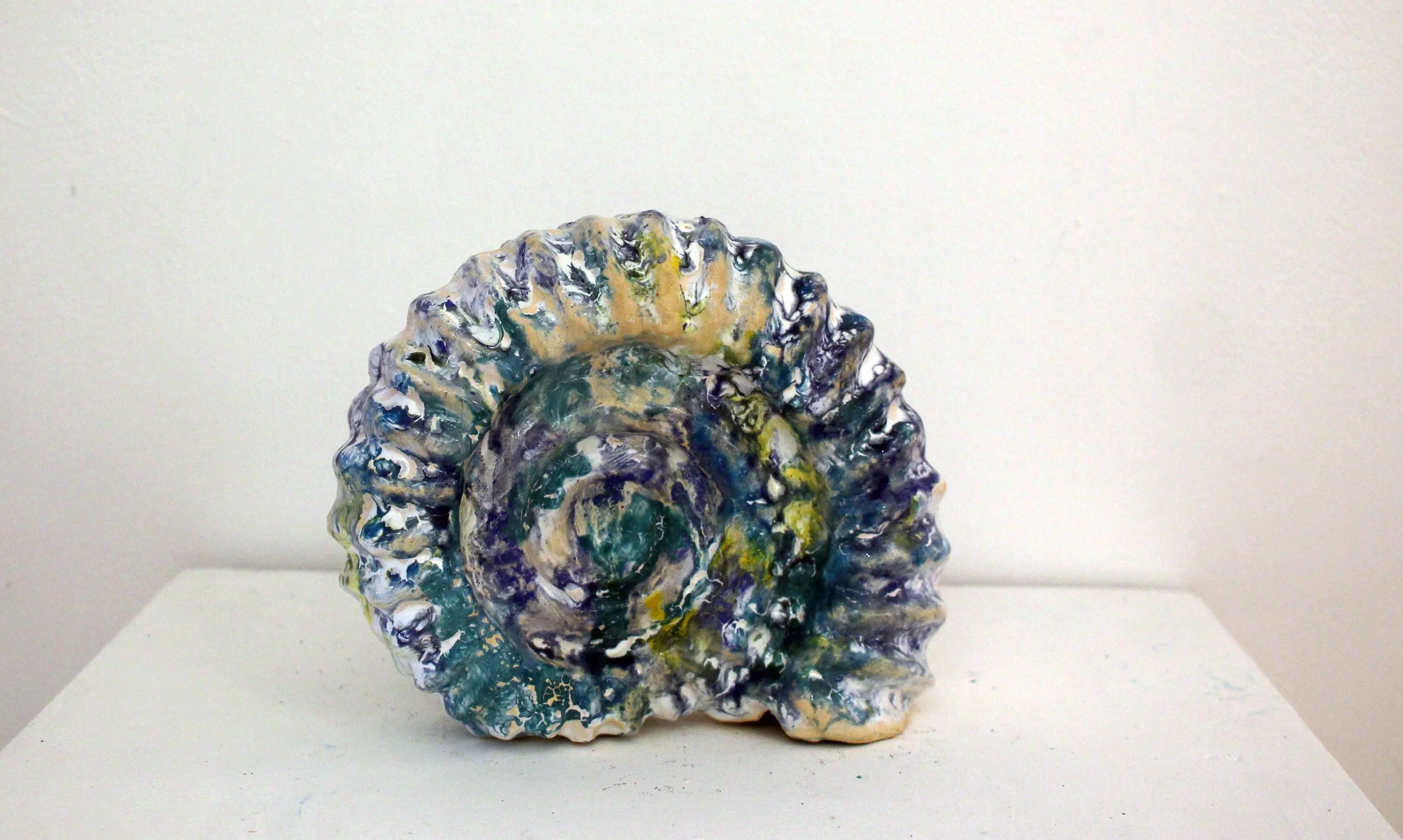 Ammonite - I am the Landscape - ceramic glazed  - Catriona Robertson (1).jpg