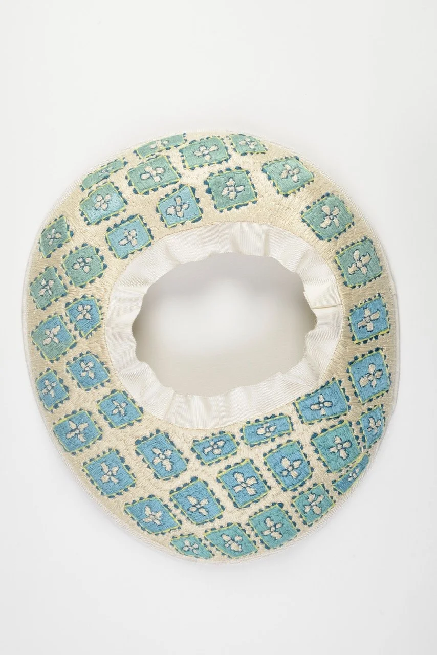 From the series_ ten stories, embroidery on found object, lace, 38 x 34 cm, 2023.jpeg
