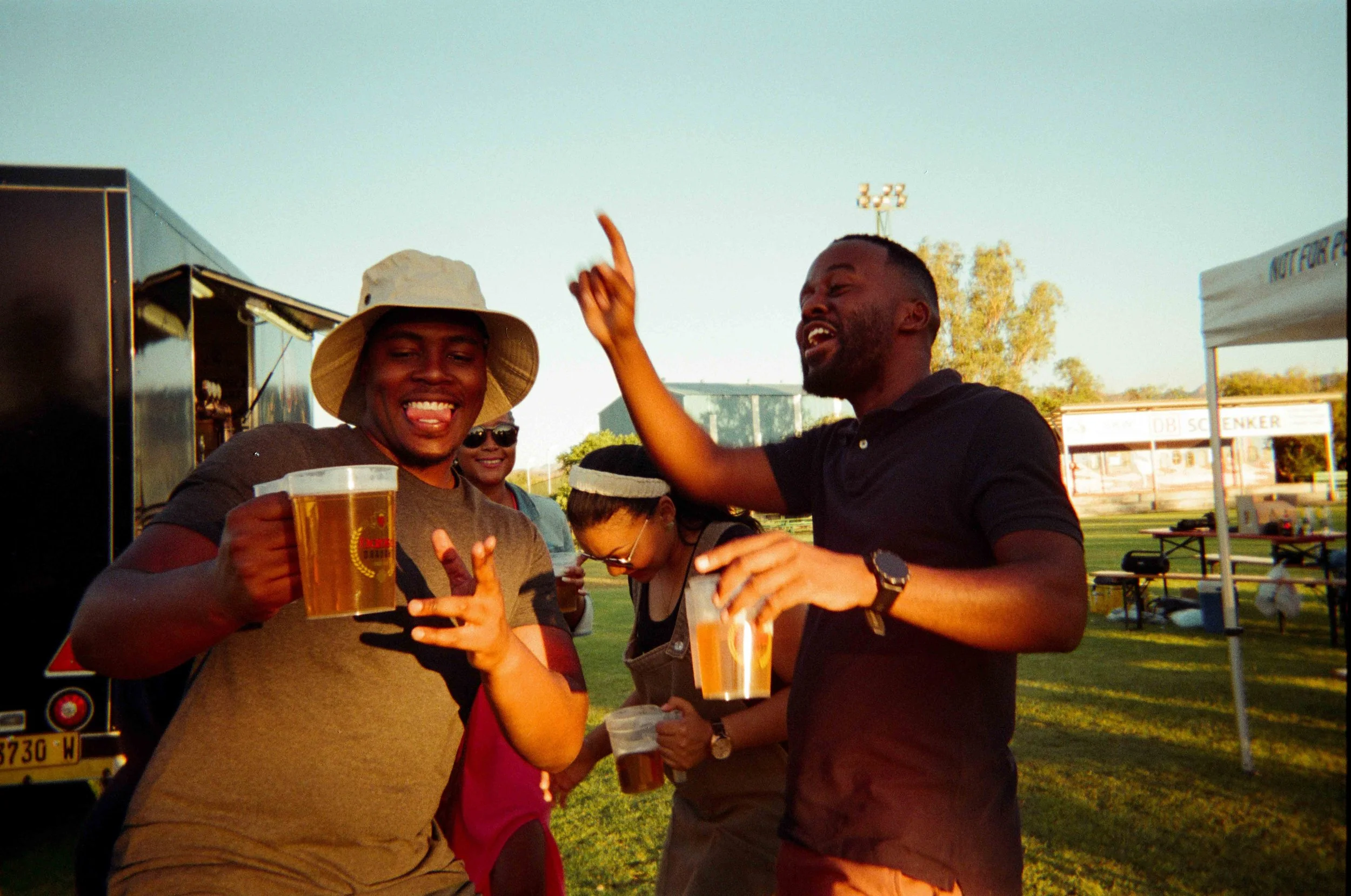 Otavi arriving at airport in Namib