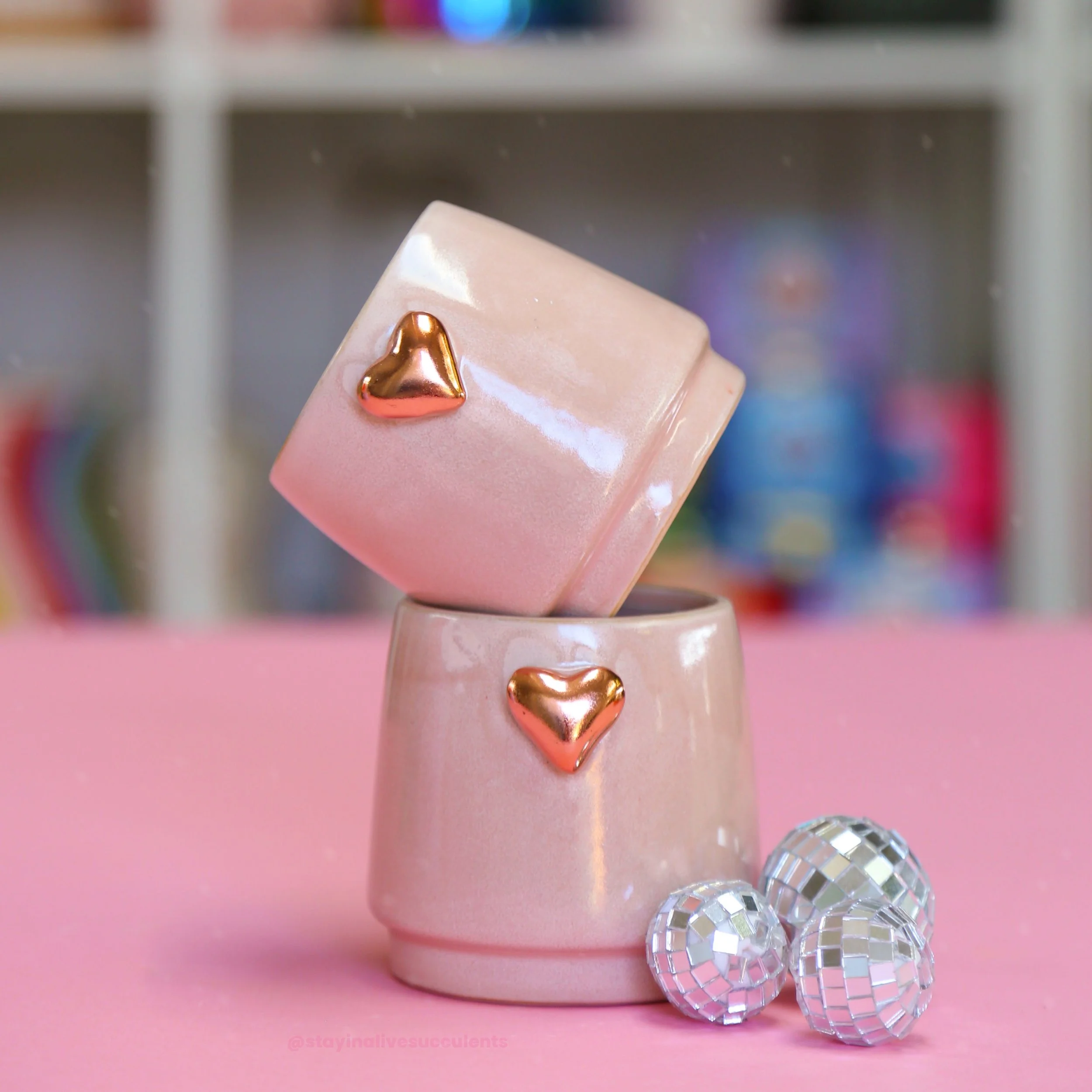 Lovelight - Rose Gold Heart Pot