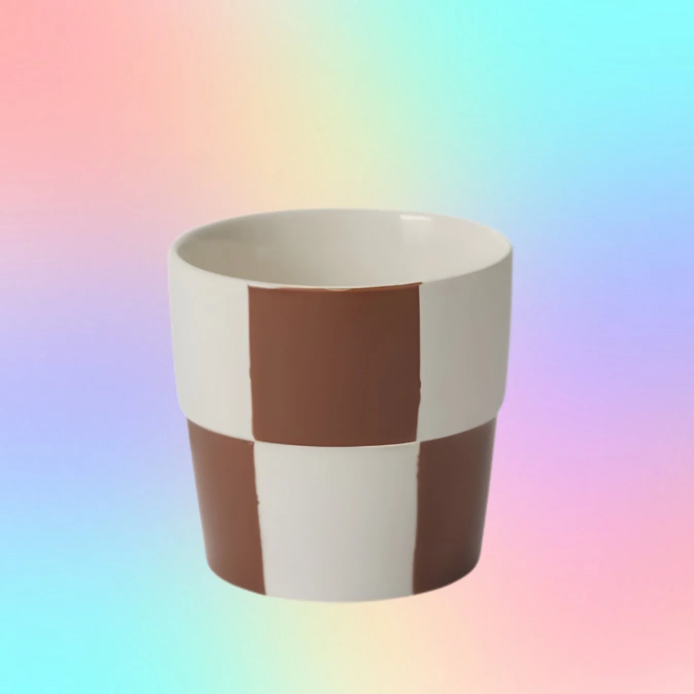 Terracotta Checkerboard Planter