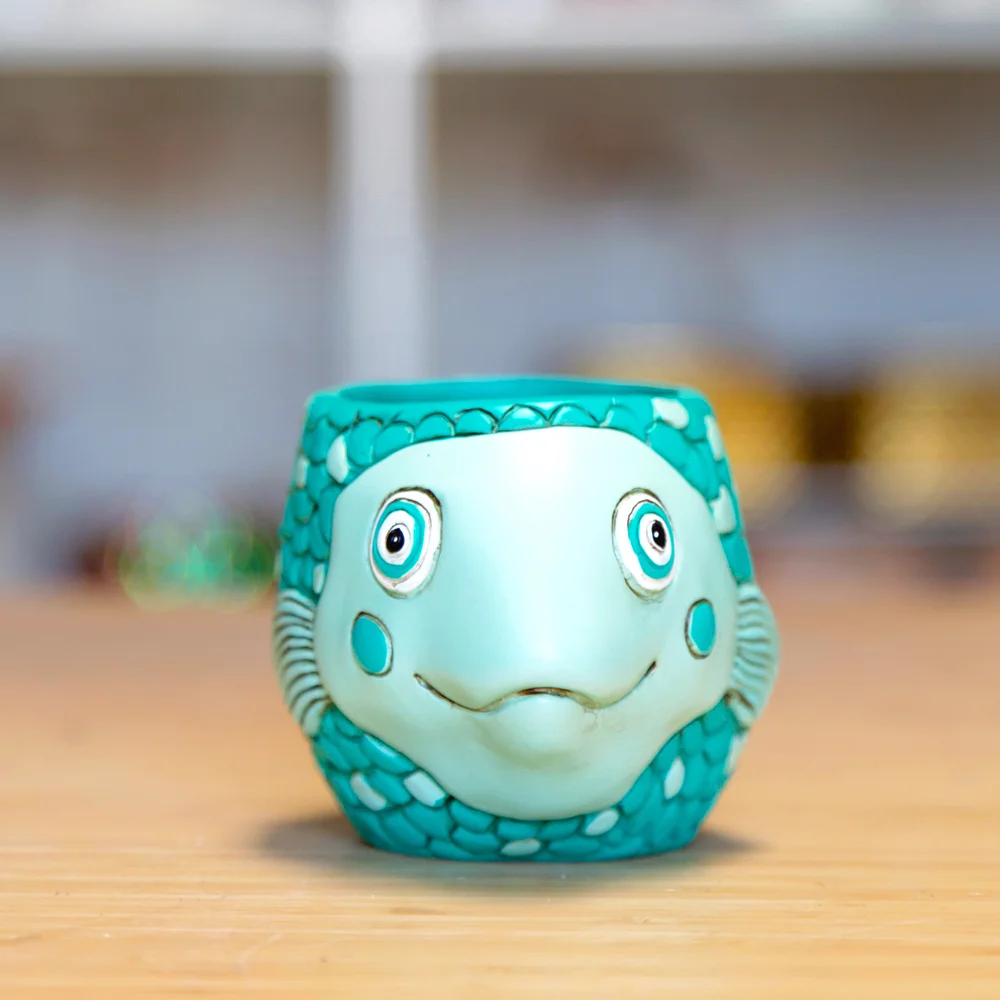 Rainbow fish teal planter Mama or Baby  Stayin' Alive Succulents