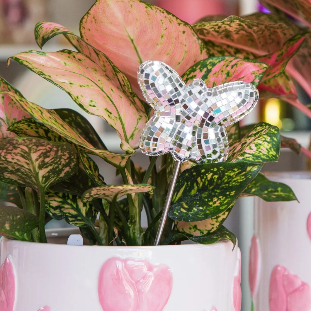 Butterfly Disco Plant Stake