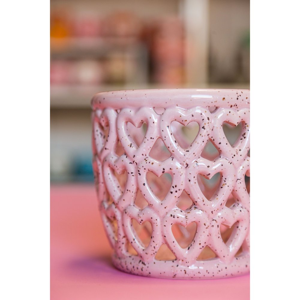 Cherished Hearts Pink Planter 5
