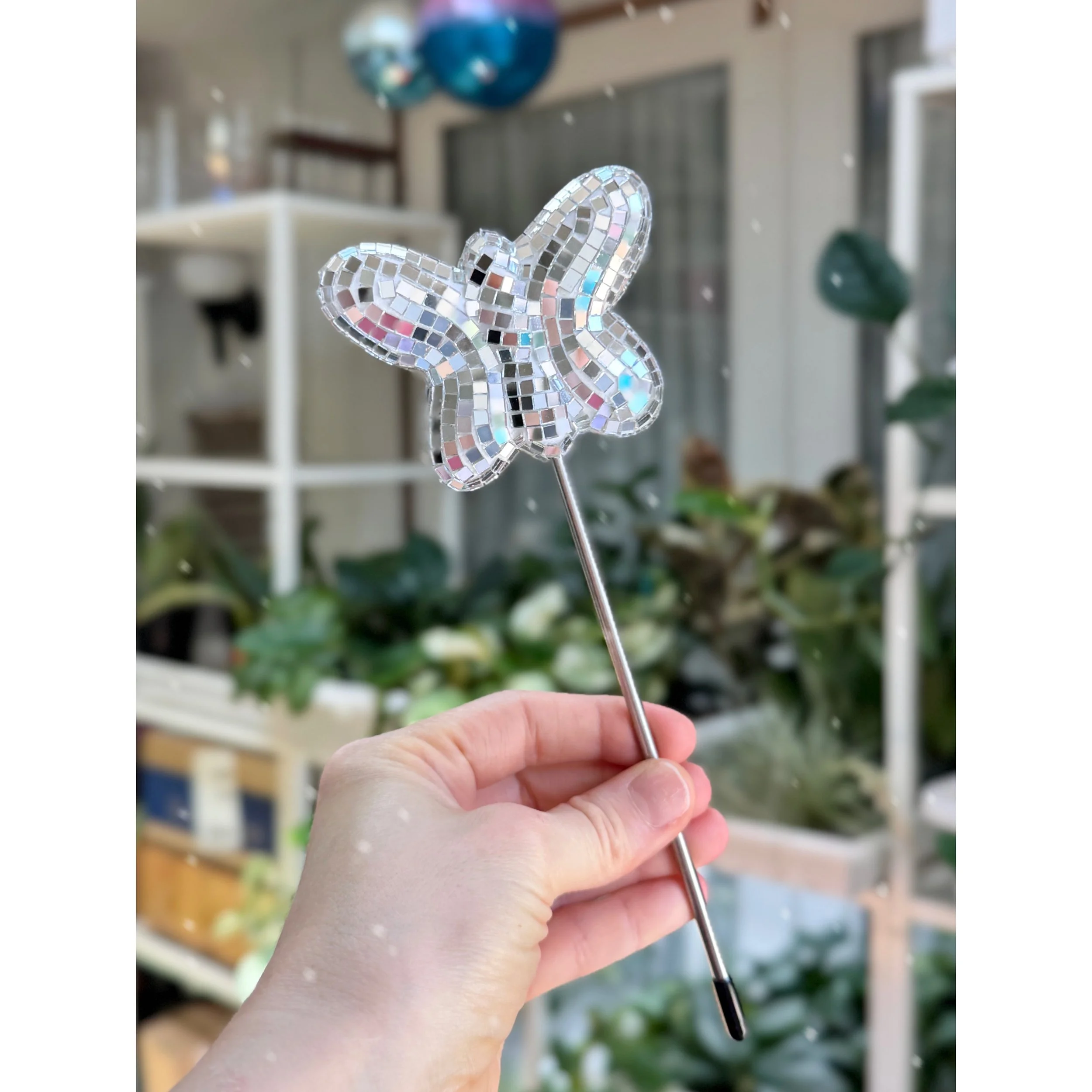 Butterfly Disco Plant Stake
