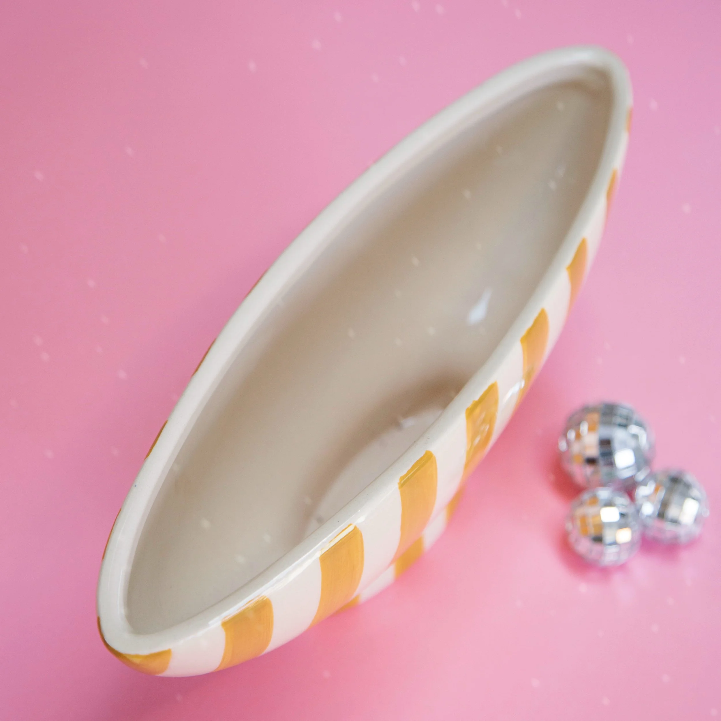 Saffron Stripe Boat Planter