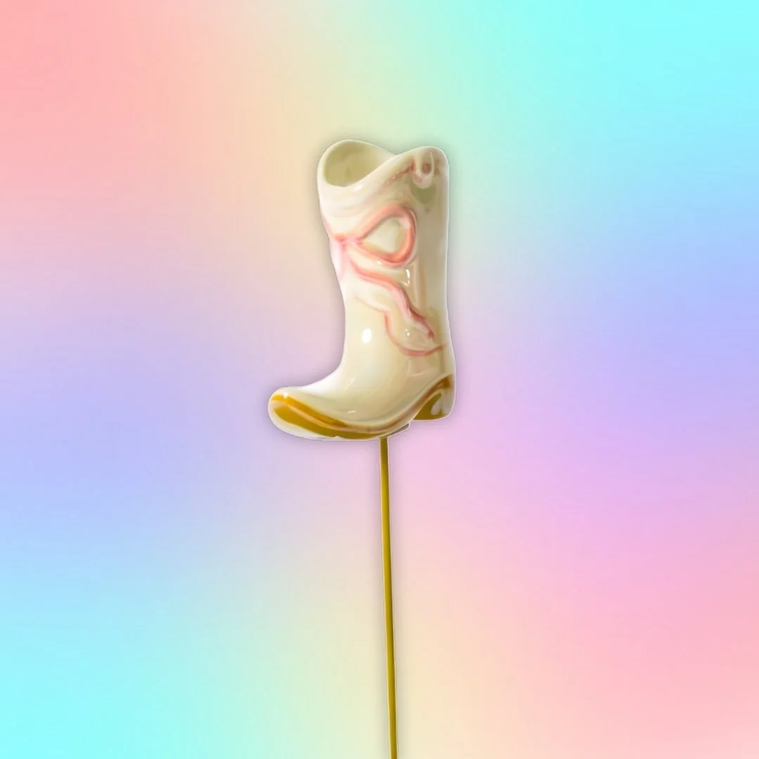 Giddy Up Plant Stakes - Cowgirl Boot