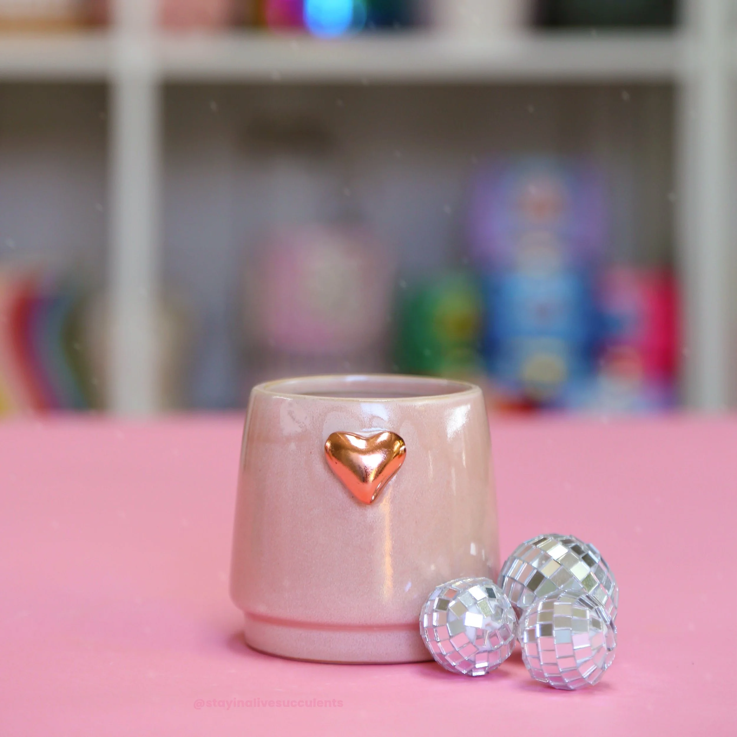 Lovelight - Rose Gold Heart Pot