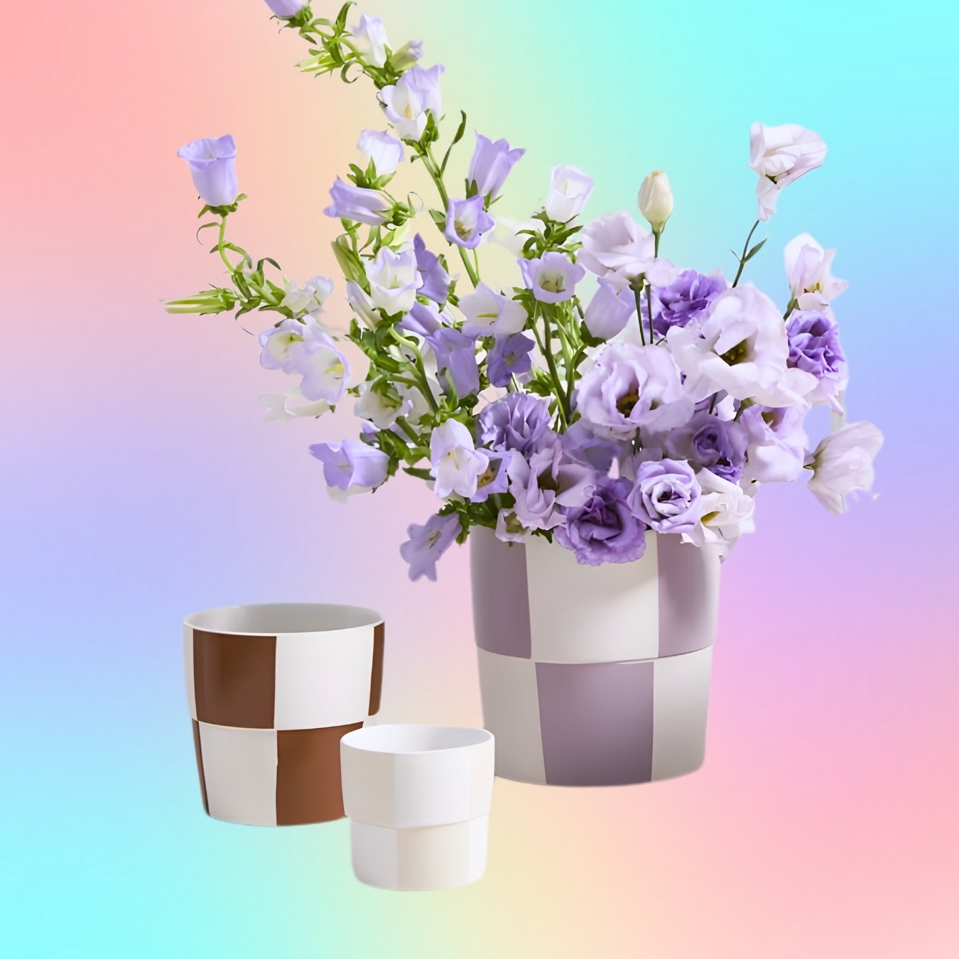 Terracotta Checkerboard Planter