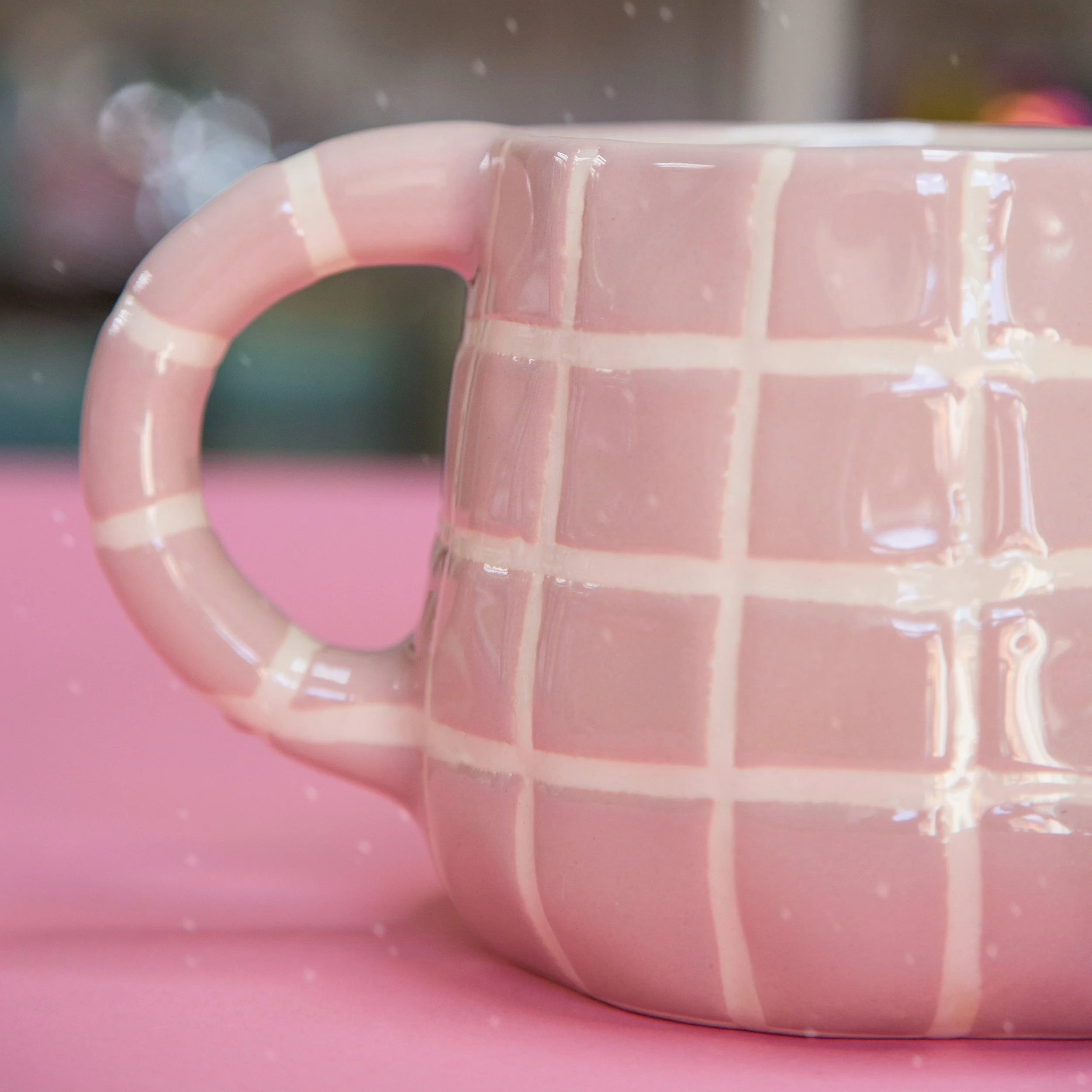Addison Pink Gridline Planter
