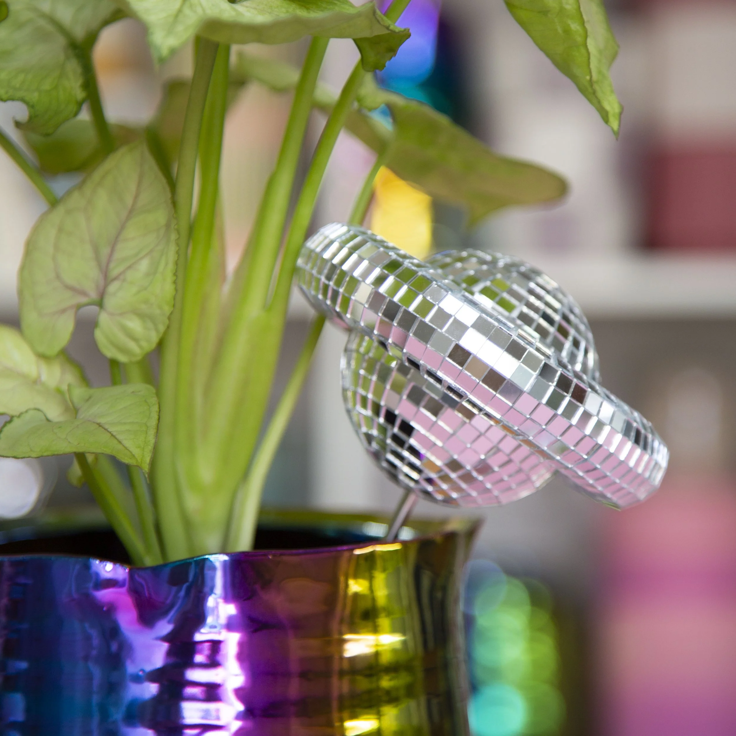 Planet Disco Plant Stake