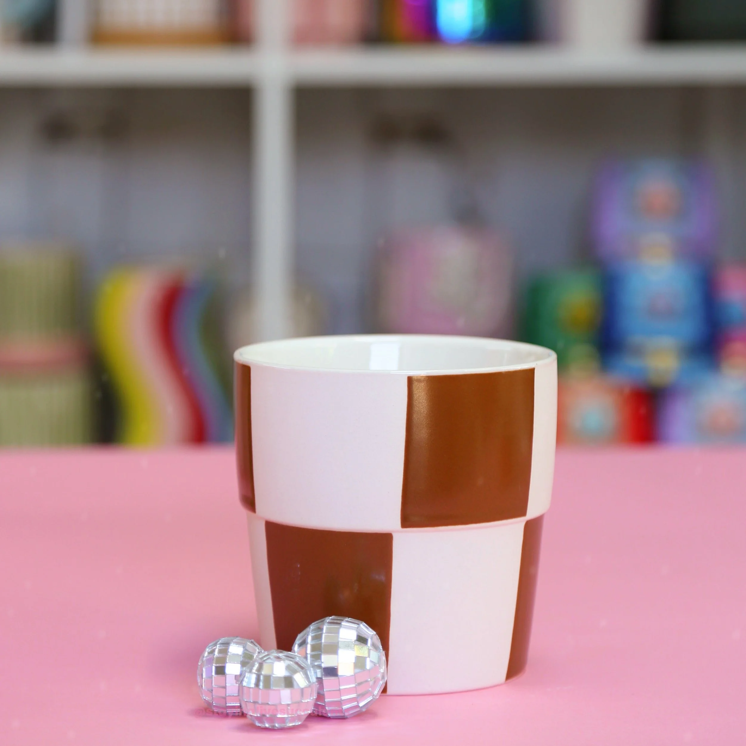 Terracotta Checkerboard Planter
