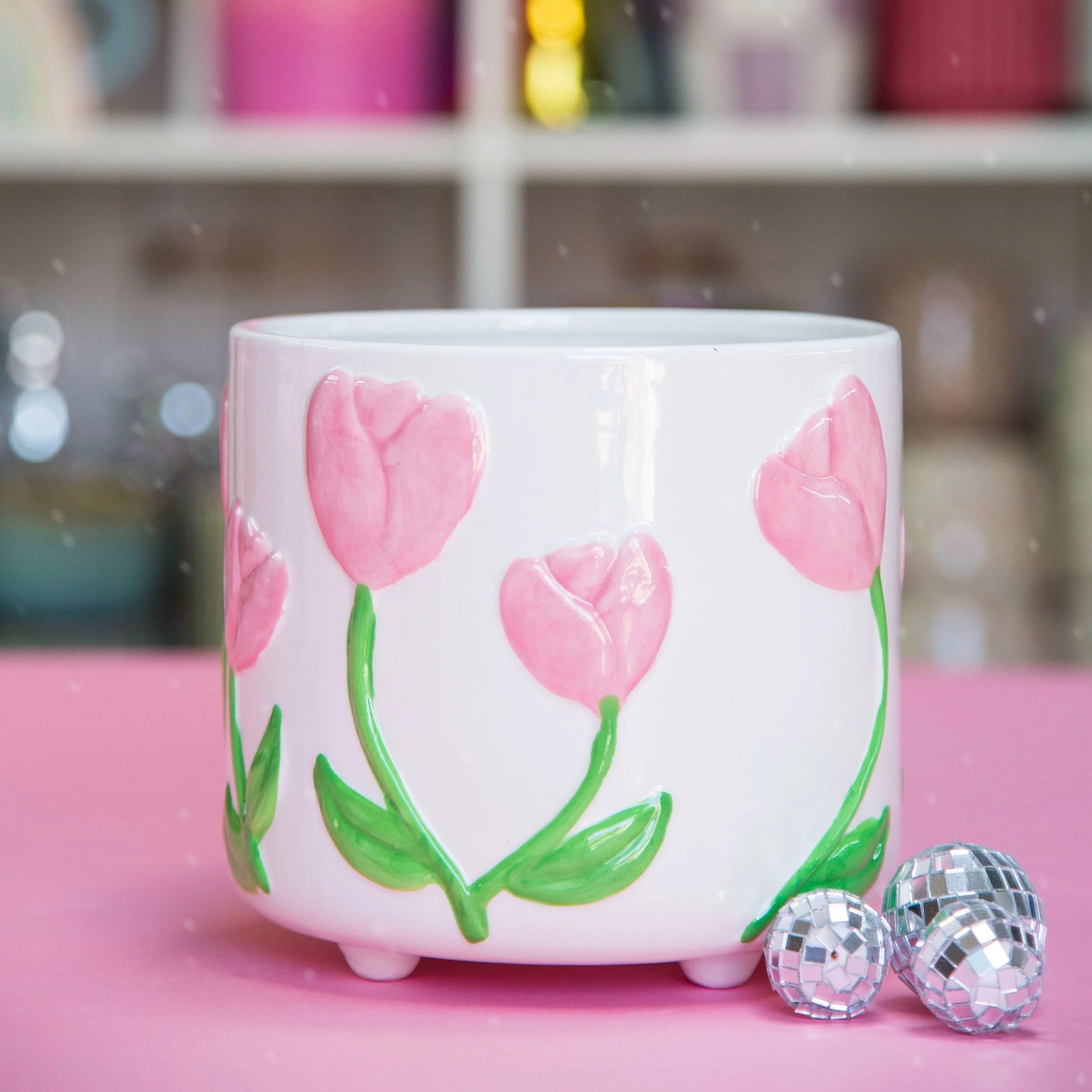 Tulip Ceramic Planters 6"