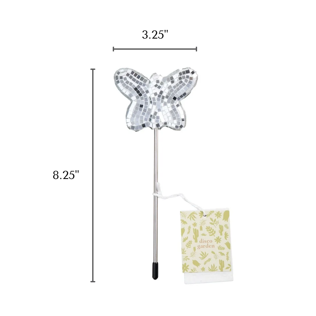 Butterfly Disco Plant Stake