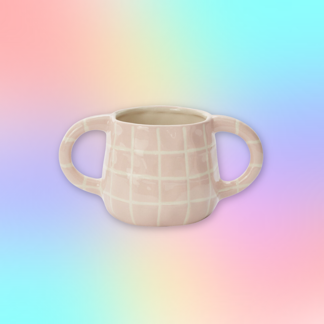 Addison Pink Gridline Planter