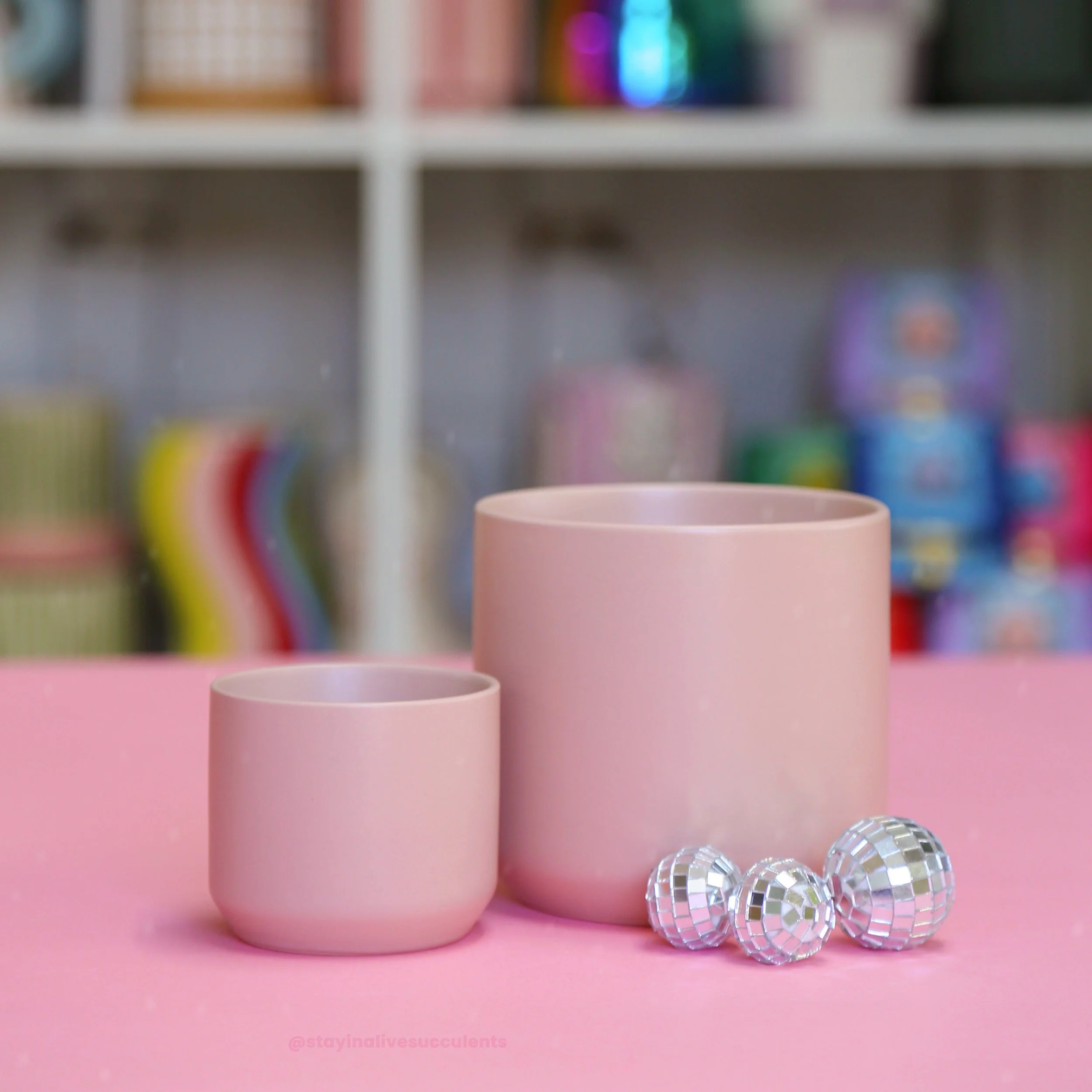 Dreamy Pink Planters 3" or 4"