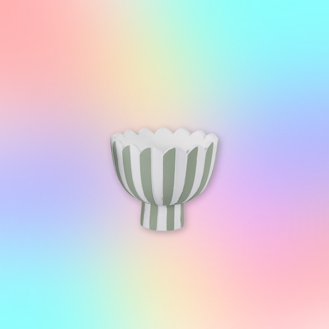 Green/White Striped Compote