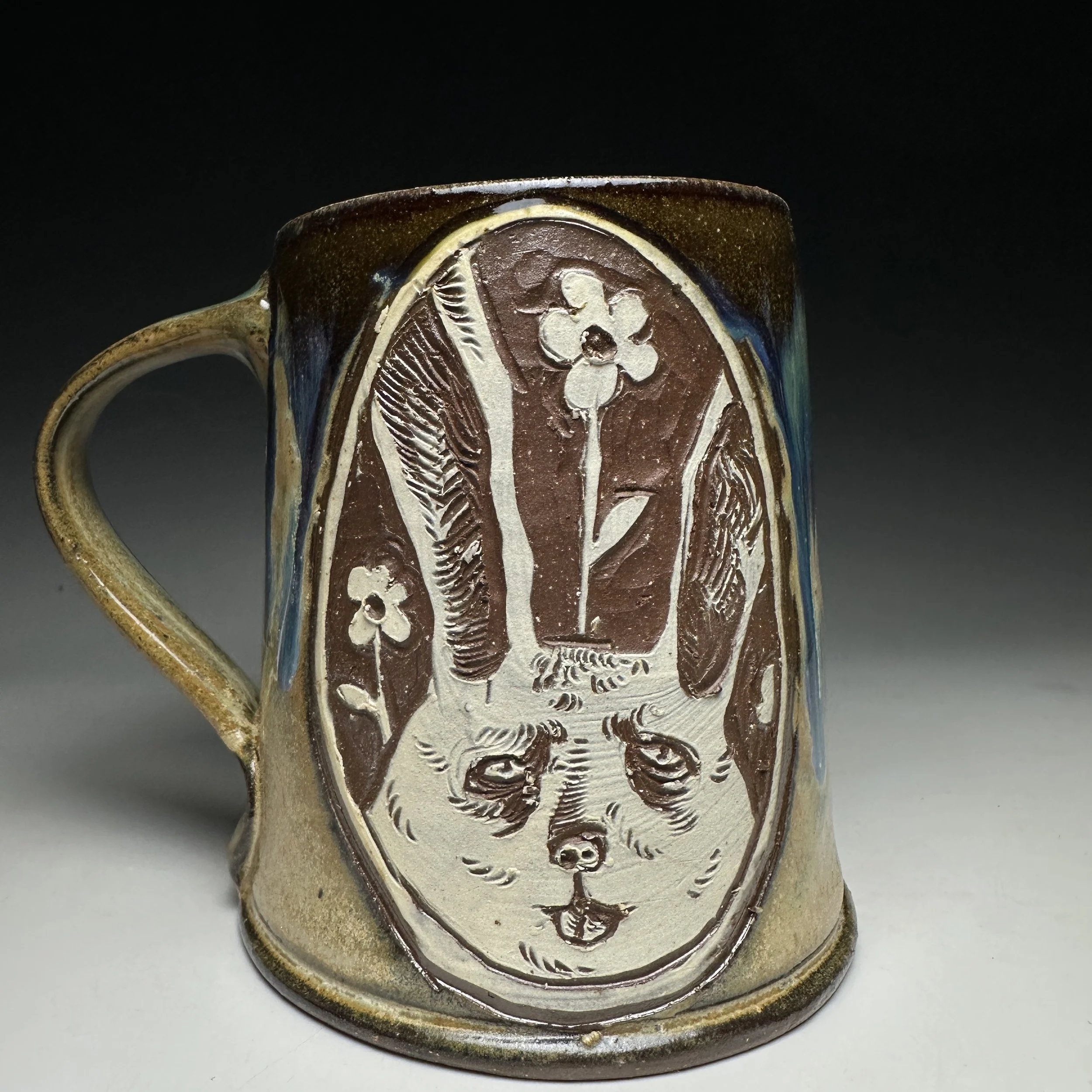 Hand Carved Bad Bunny Mug