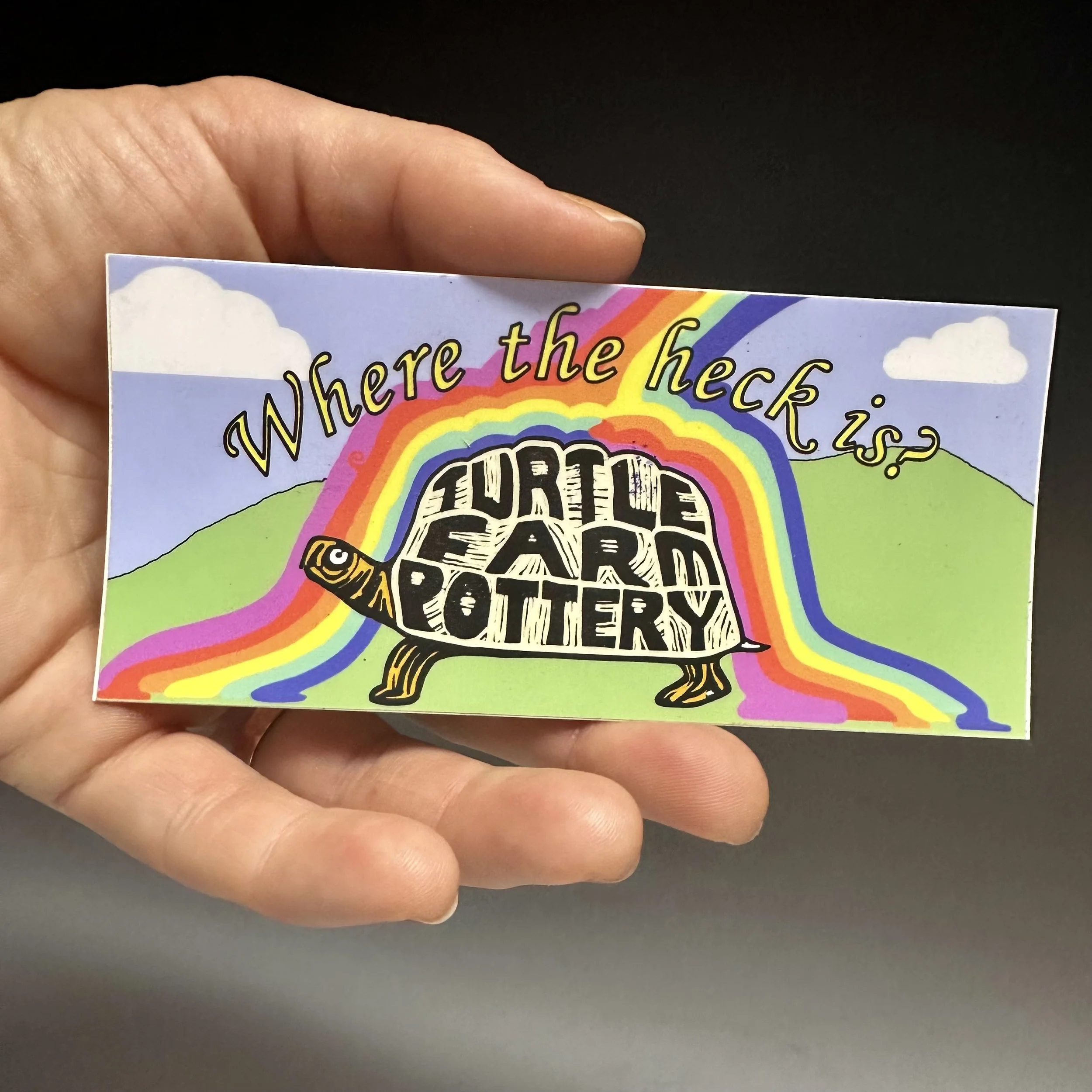 Where the heck is Turtle Farm? Sticker
