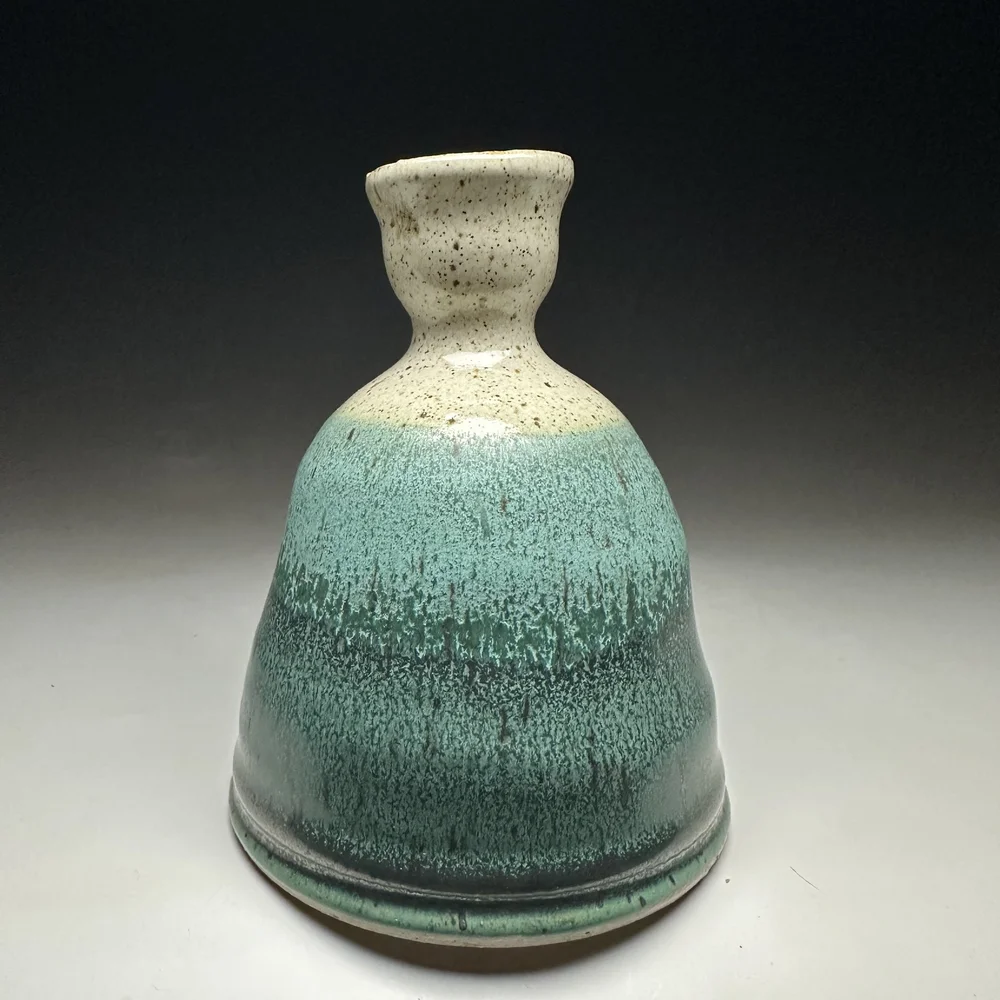 Turtle Farm Pottery Handmade Ceramic Mint Chocolate Chip Bud Vase — Turtle Farm Pottery We make unique Handmade Kentucky Pottery that is great for