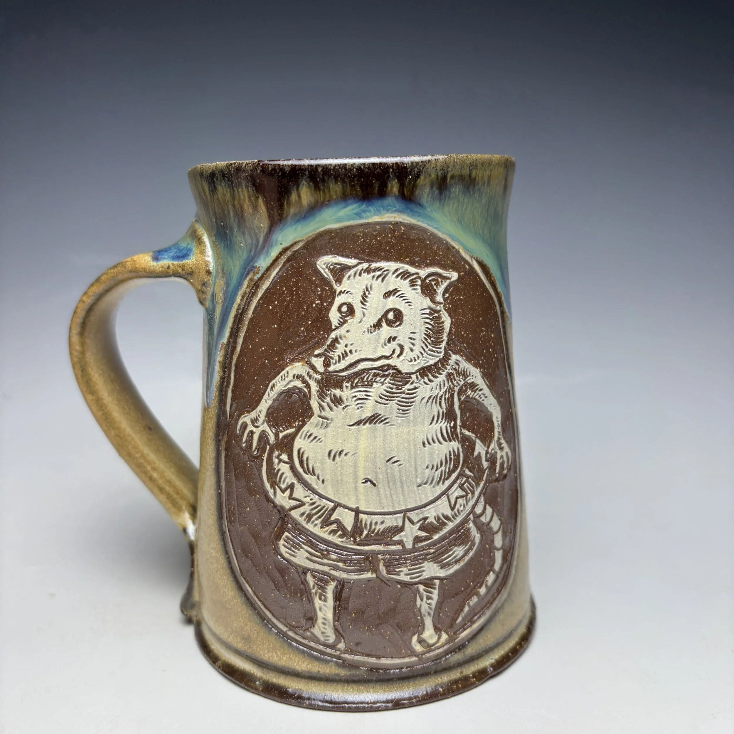 Hand Carved Mac Mug