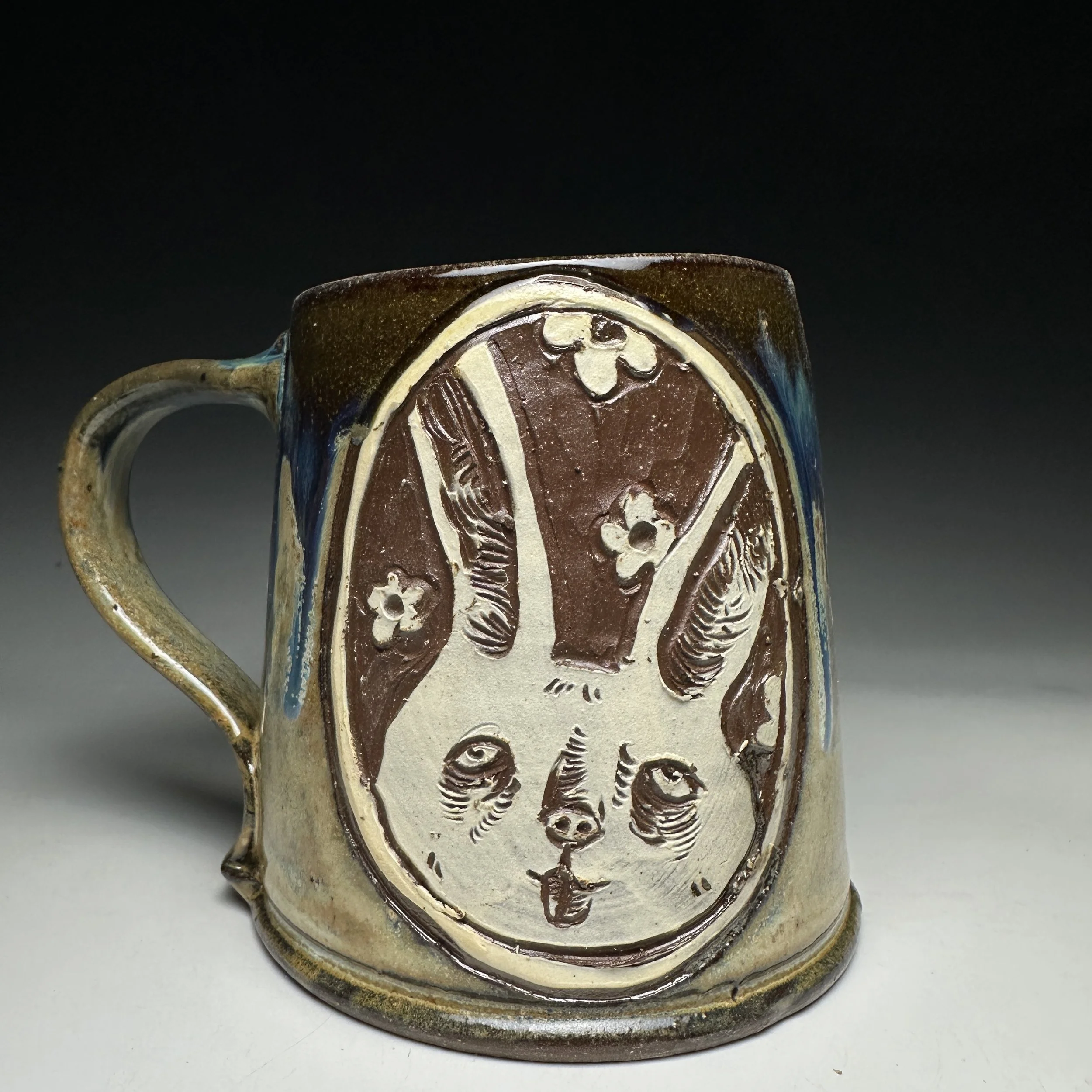 Hand Carved Bunny Bub Mug