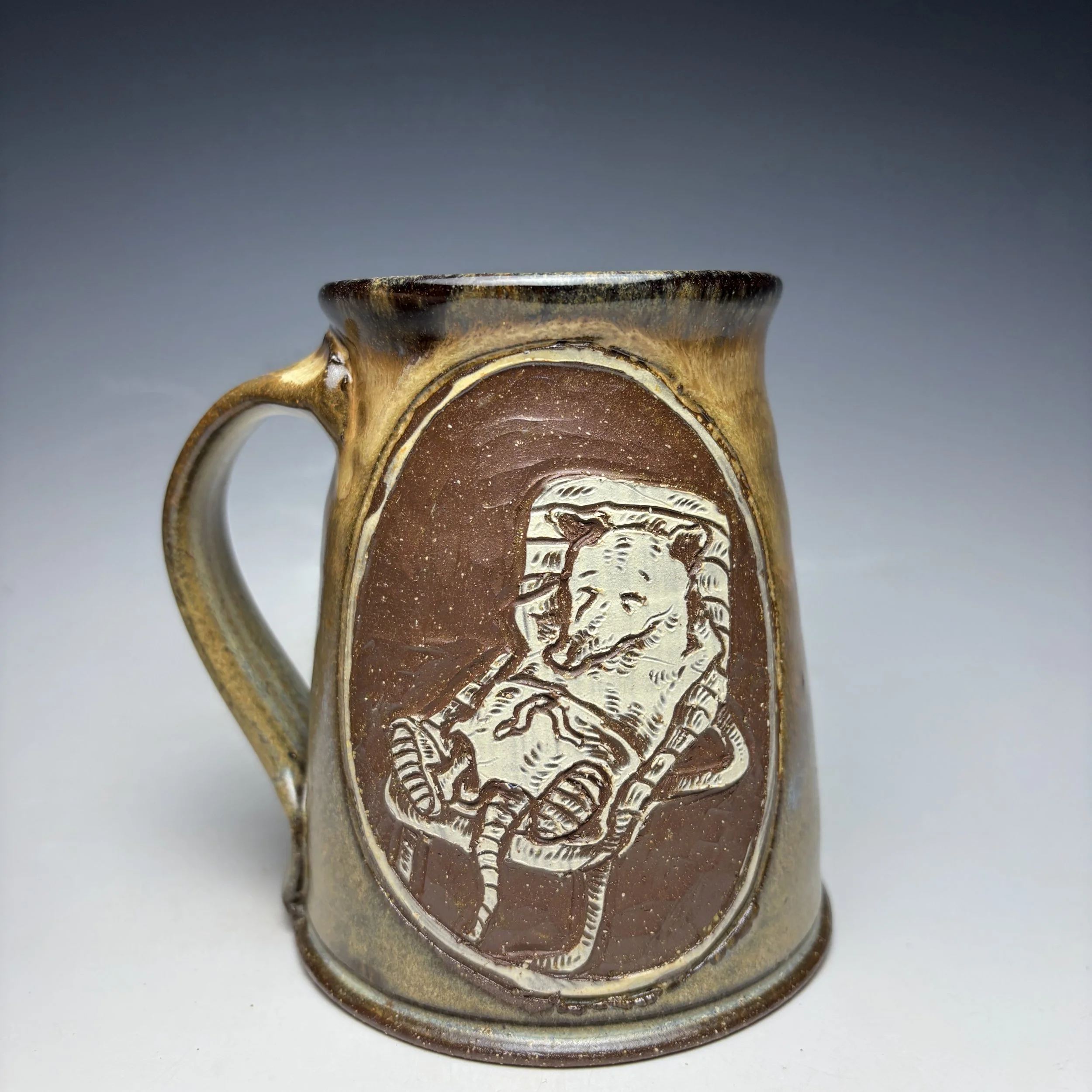 Hand Carved Buddy Mug