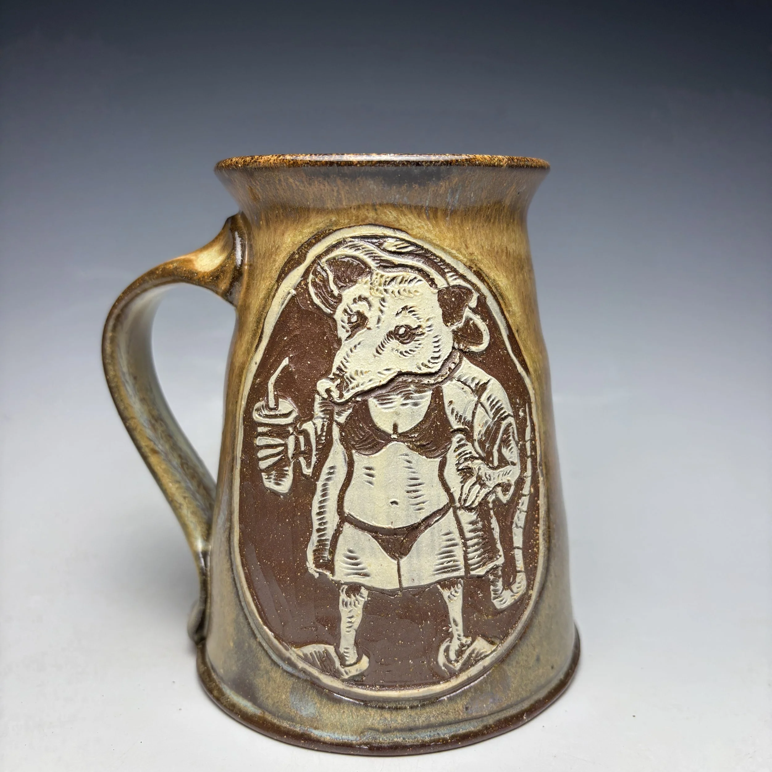 Hand Carved Tammy Mug