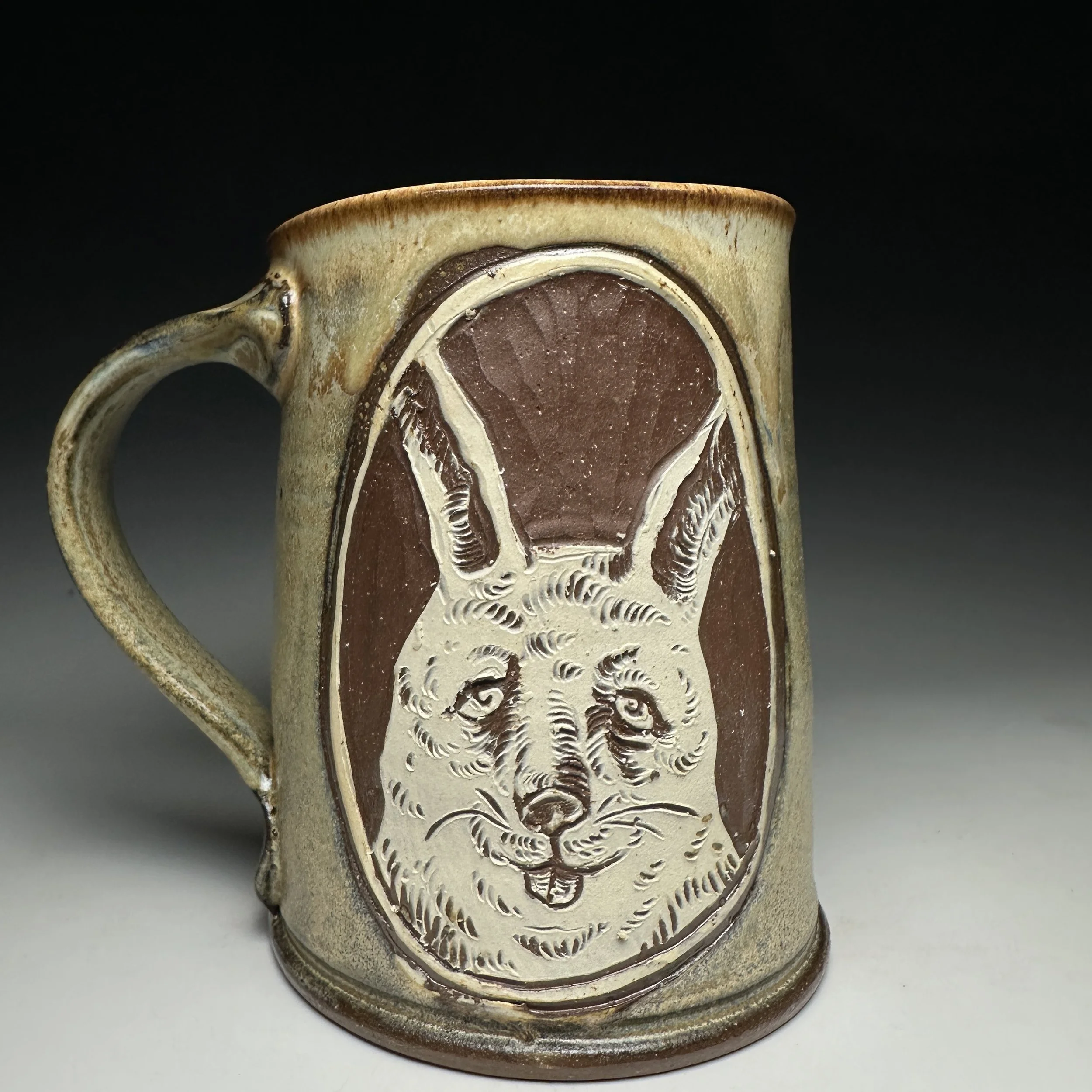 Hand Carved Buster Mug
