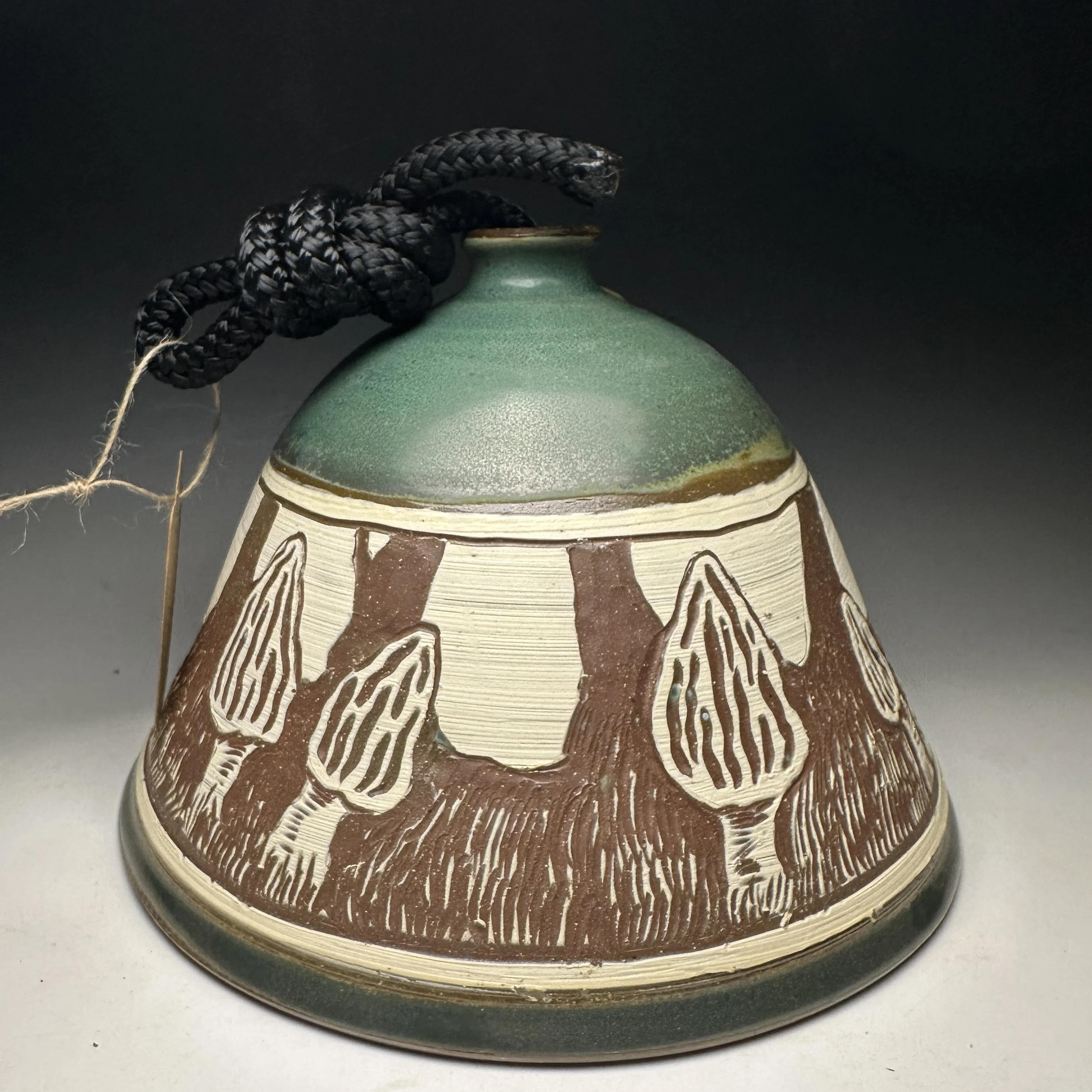 Ceramic Bell (Morels in Forest)