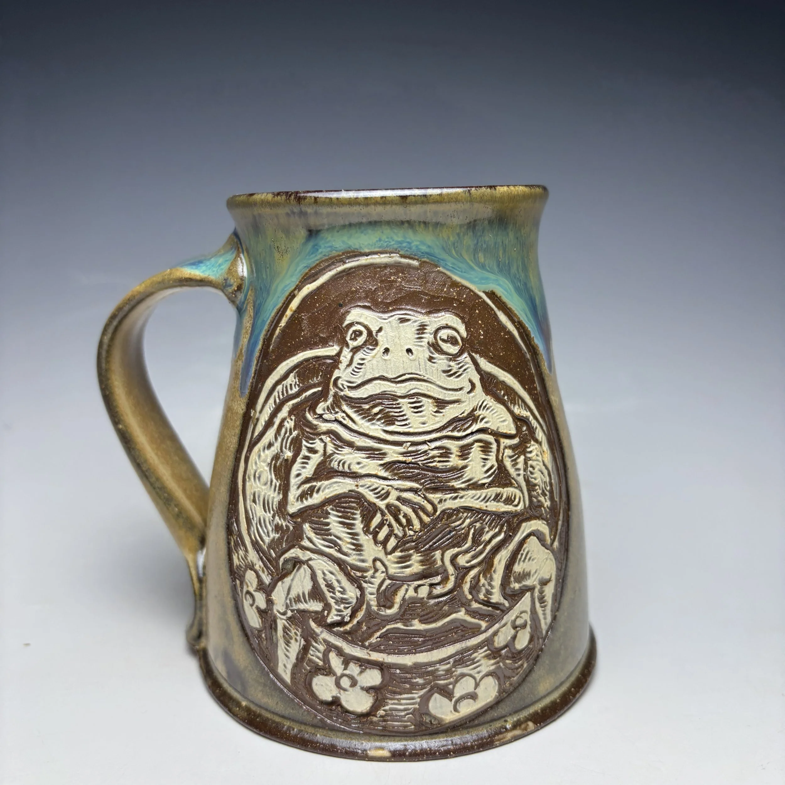 Hand Carved Hank Mug