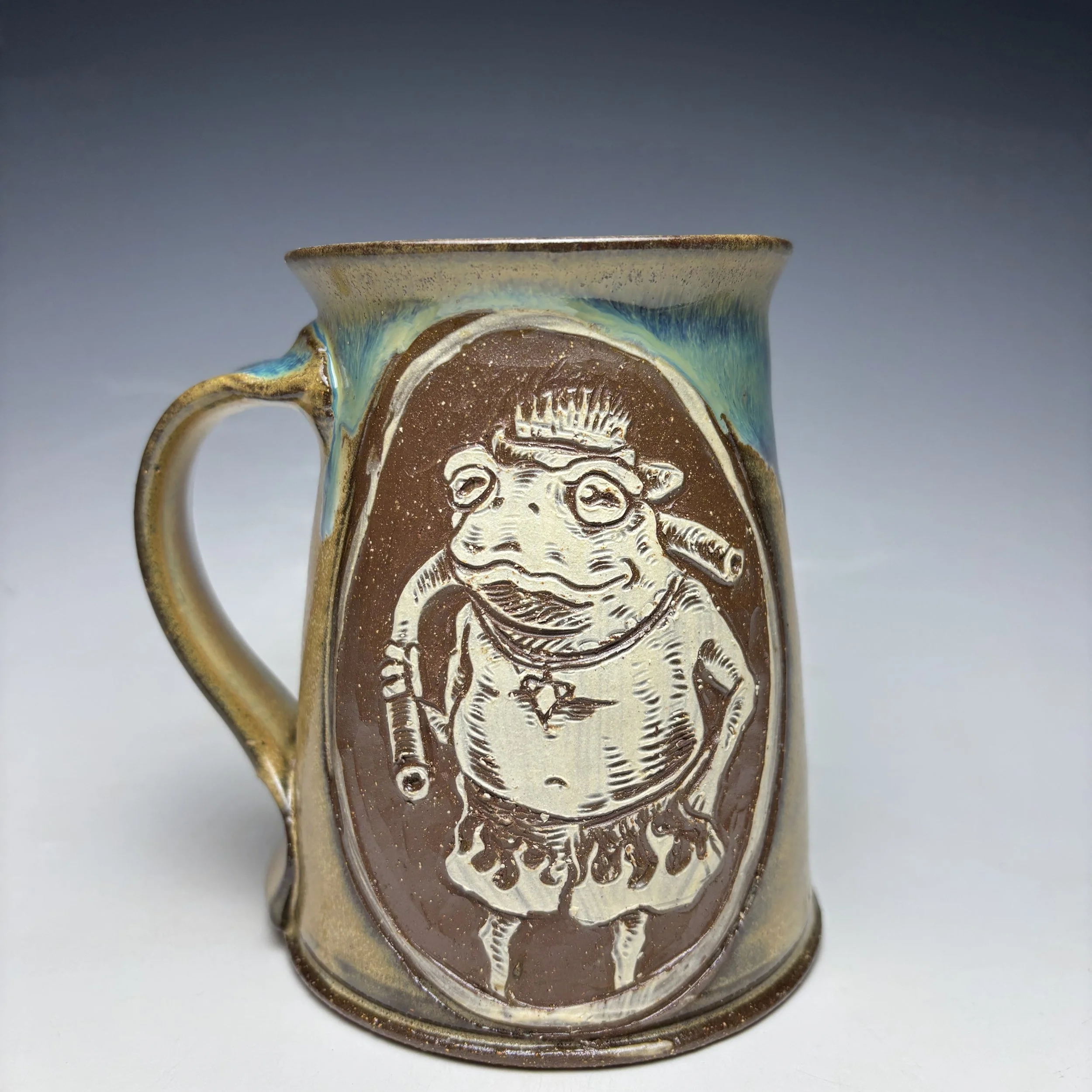 Hand Carved Tanner Mug