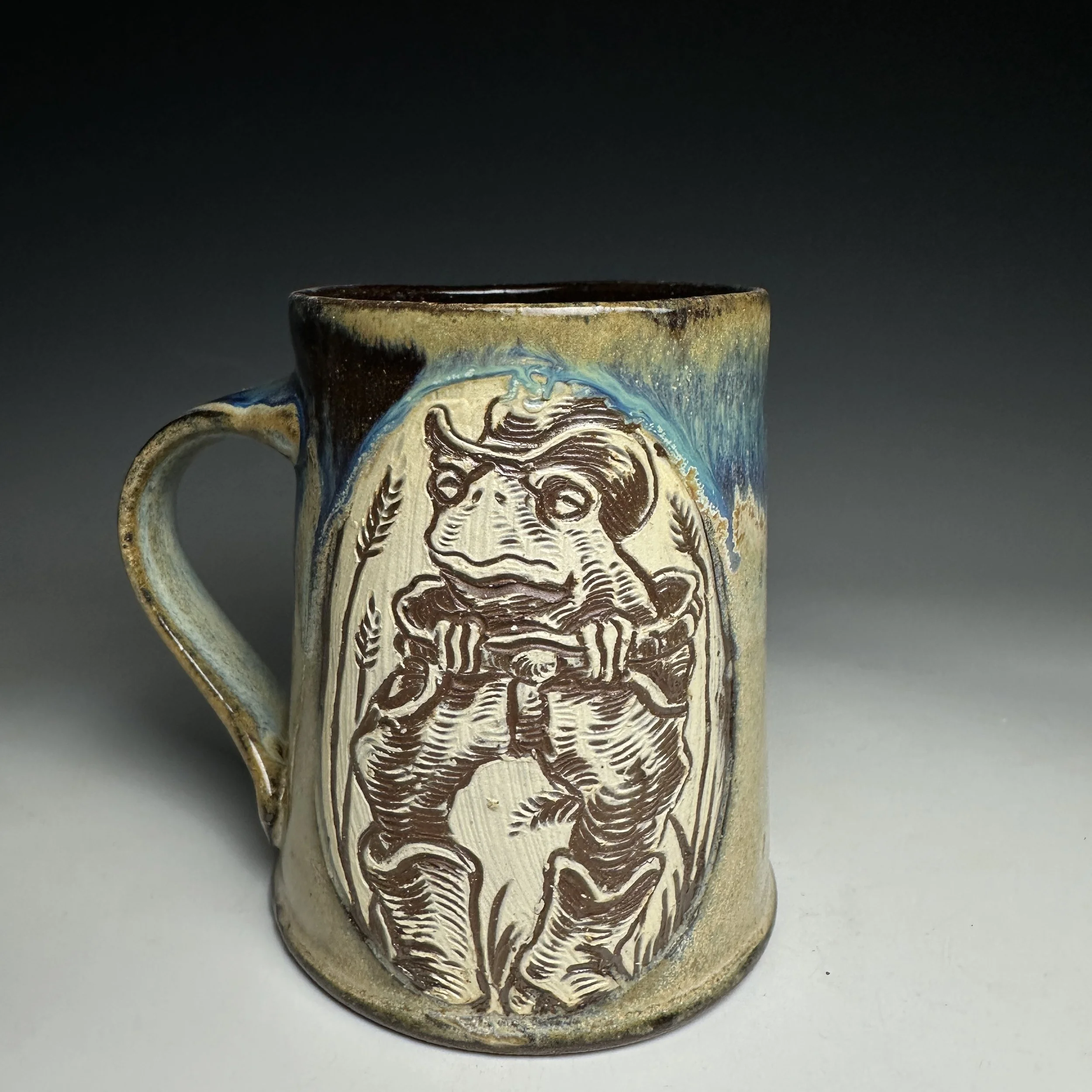 Hand Carved Big Britches Mug