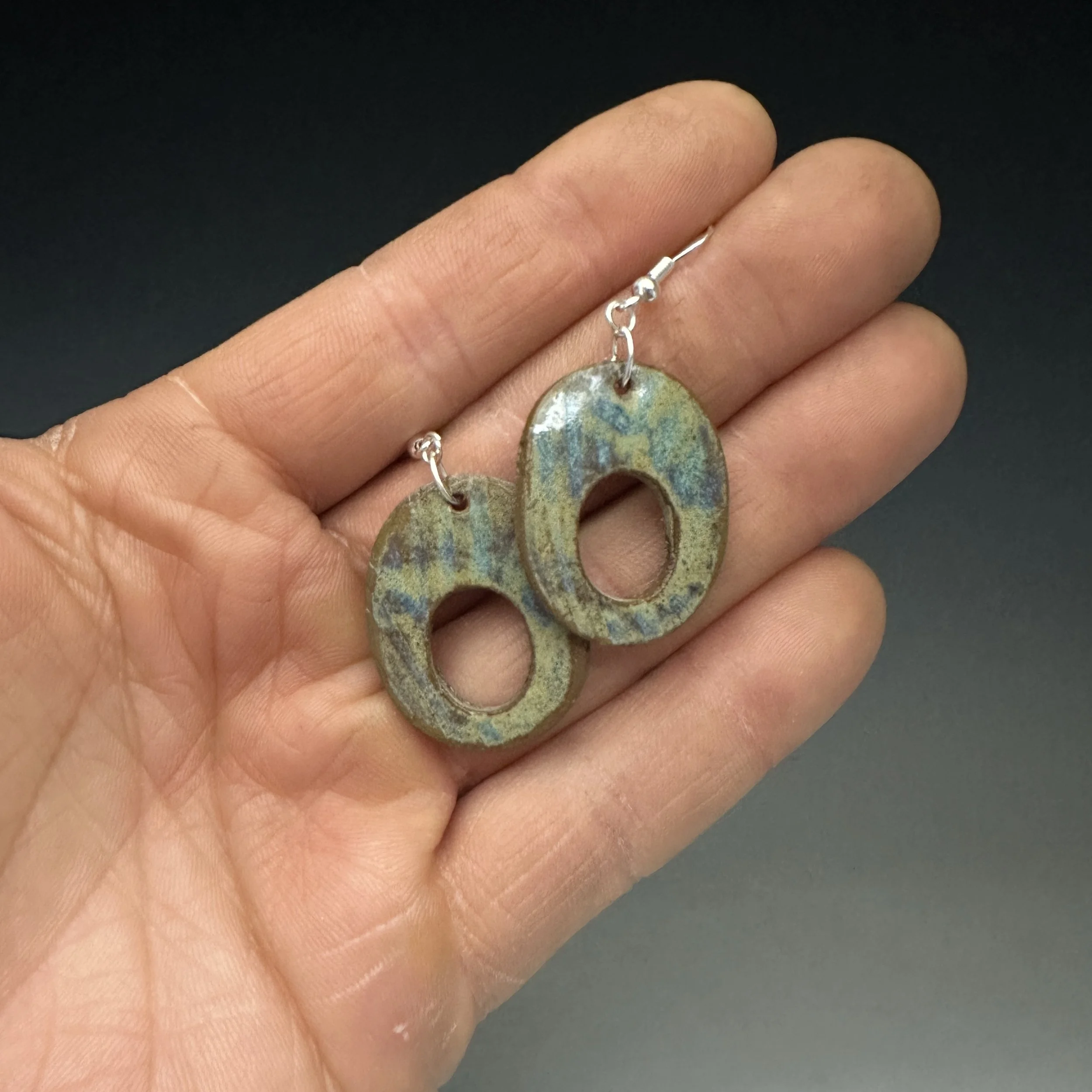 Ceramic Earrings (Wildwood Ovals)