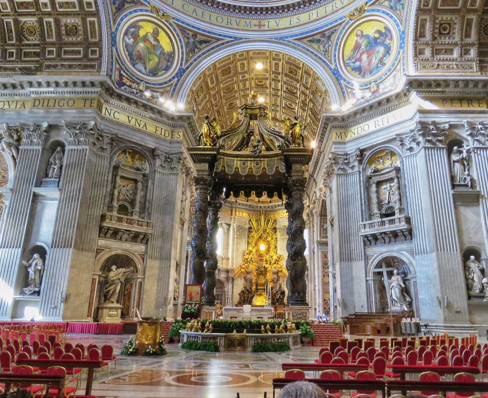 Inside St. Peter's Basilica