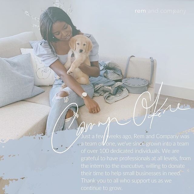 A message from our incredible founder, @camrynokere, who is keeping doors open and dreams alive☁️ #remandcompany #supportsmallbusiness #supporteachother #stayhopeful #thingswillgetbetter #covid19