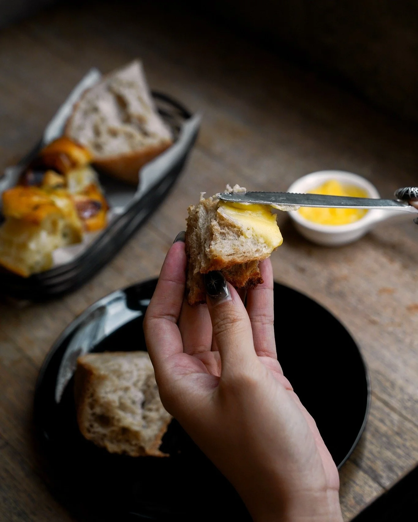 Start your meal with our Artisanal Bread Basket - comes with our popular Garlic Foccacia, Sourdough and the best Le Beurre Bordier. 

Make a reservation at nassimhill.com.sg 🏡