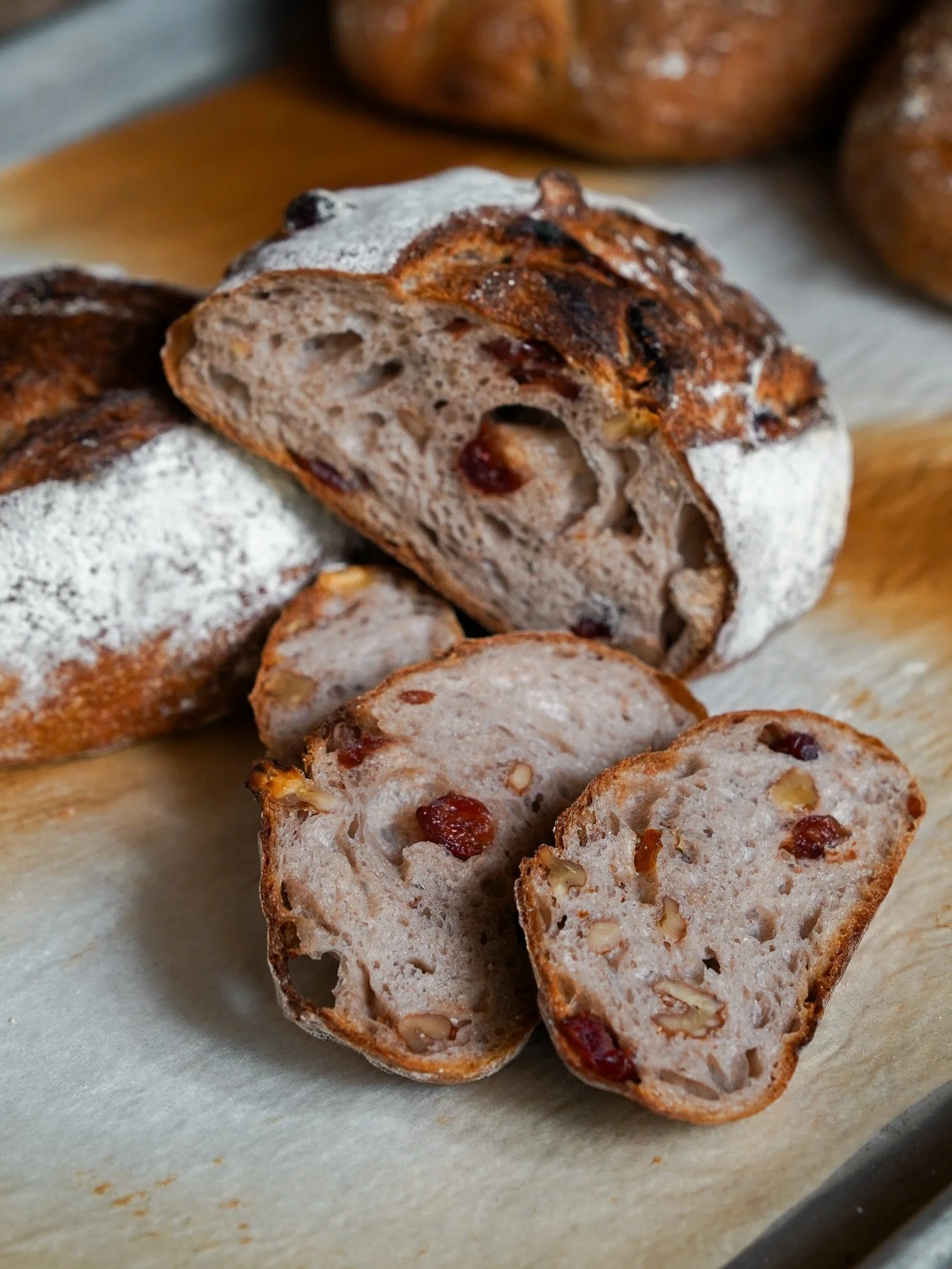 A good sourdough with cranberries and walnuts, simple, balanced, and a favourite for a reason.

Freshly baked daily. 

Walk-in or get it delivered at nassimhill.com.sg.
