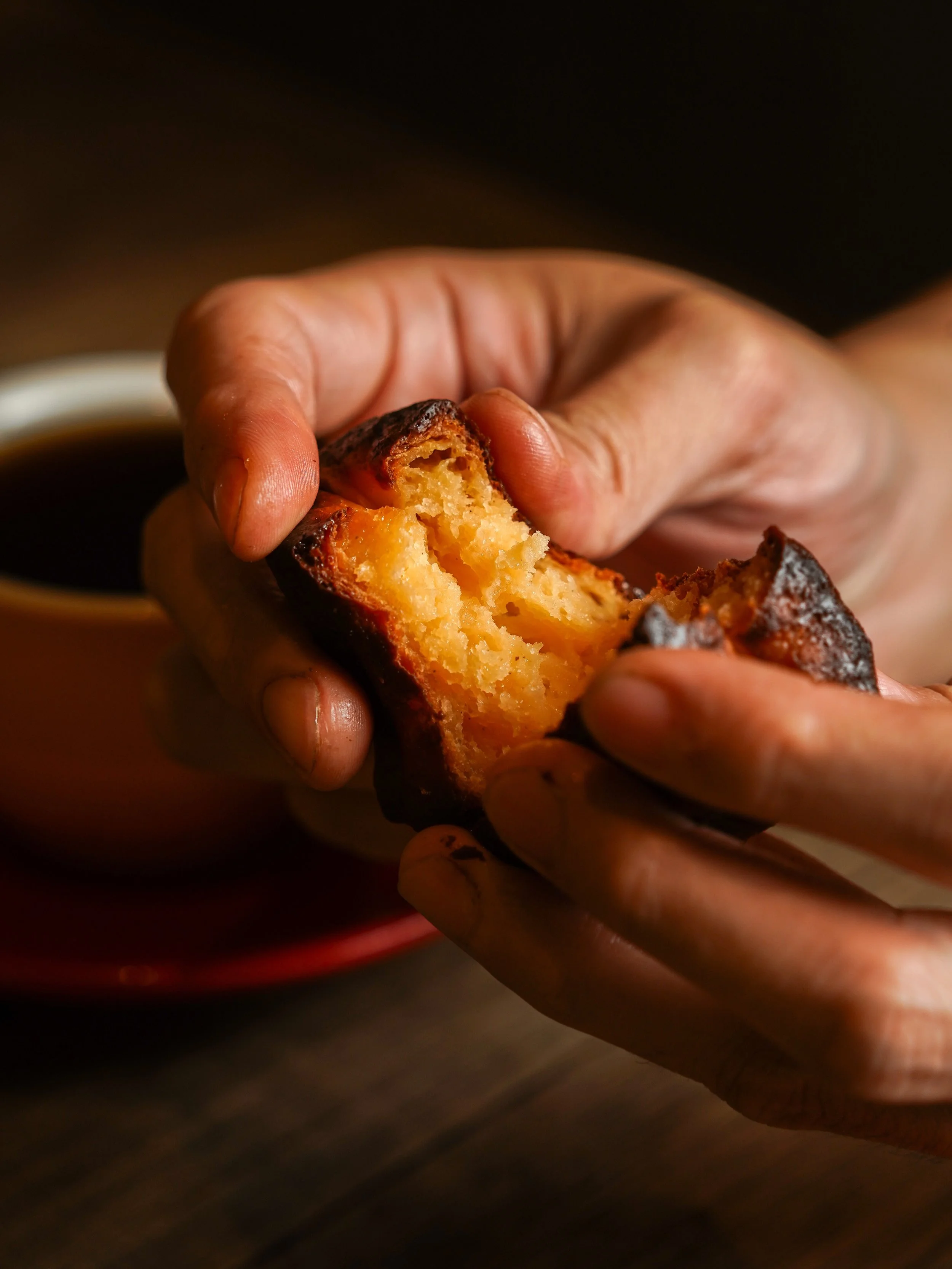 Crisp on the outside, soft and custardy within, with that deep caramelised shell that cracks just right. The kind of canel&eacute; that disappear quicker than you planned, especially with coffee on the side.

Freshly baked daily.

Walk-in or get it d