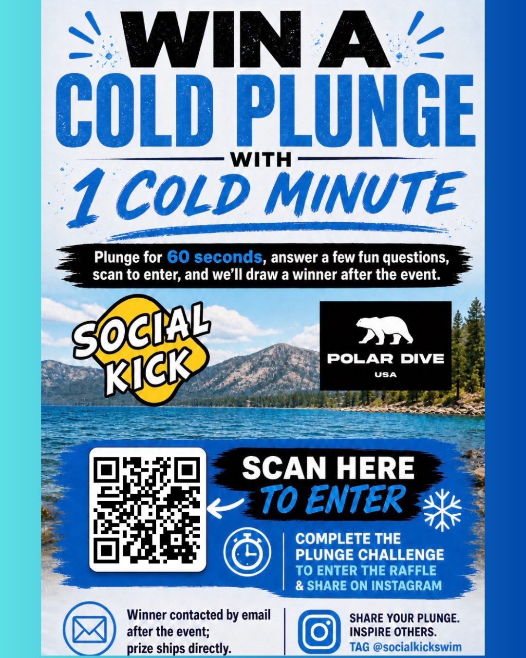 Friday in Tahoe we&rsquo;re giving away a @polardiveusa pod and pro chiller to one lucky winner! If you&rsquo;re in town for the Trans Tahoe Relay - stop by before the captains meeting and take a pre-race plunge to be entered to win! 

Will you be in