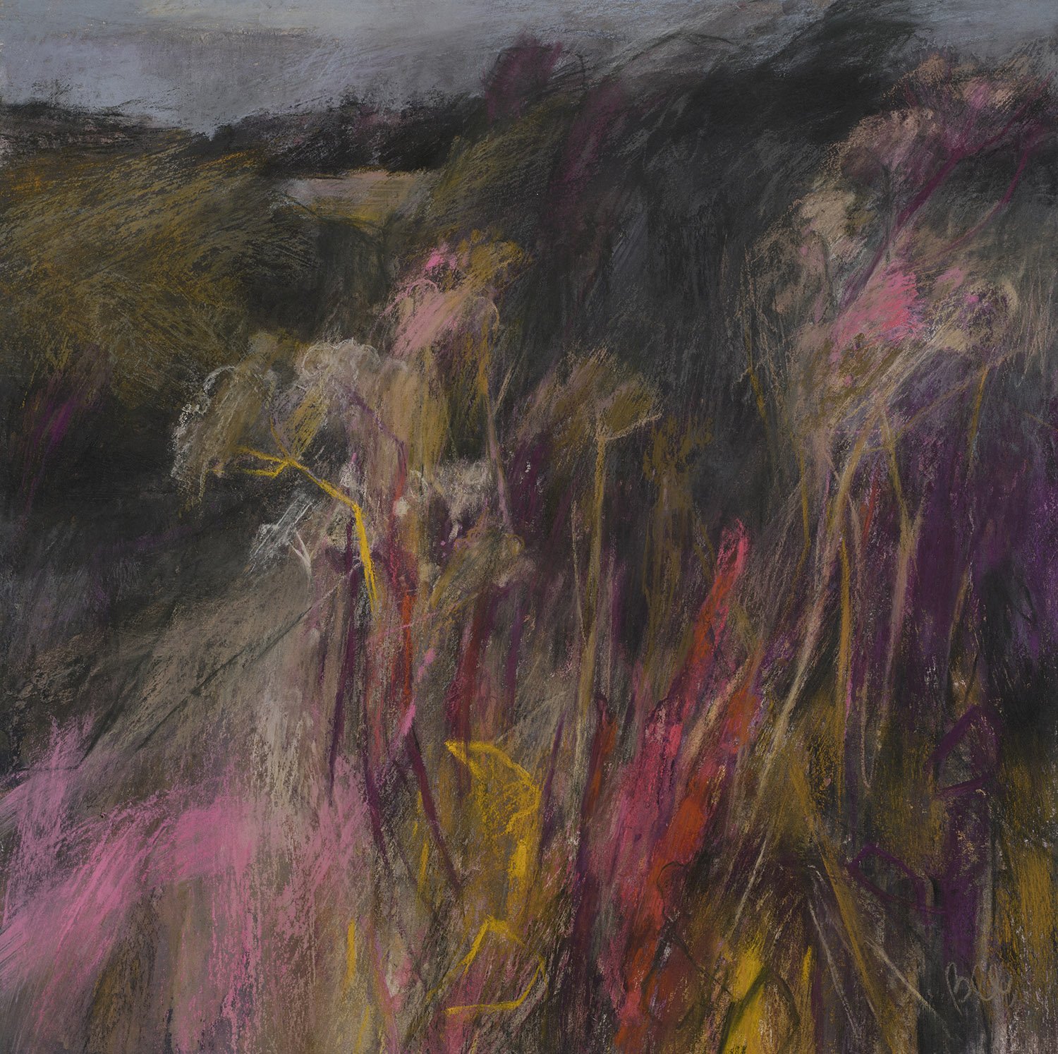 S BEE PS Autumnal Grasses pastel with acrylic 40x40cms low res jpg.jpg