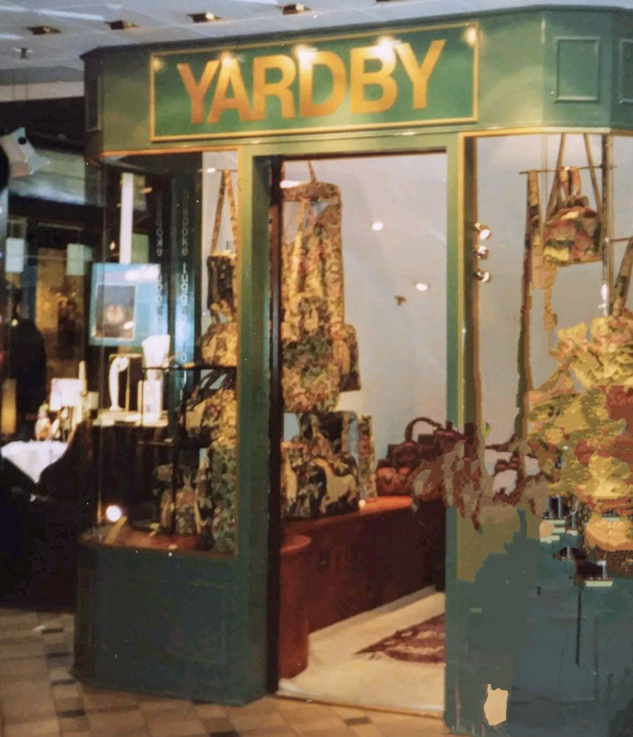 Bernadette's second shop at Princes Square, Glasgow. 1990-92. Opened by King Charles
