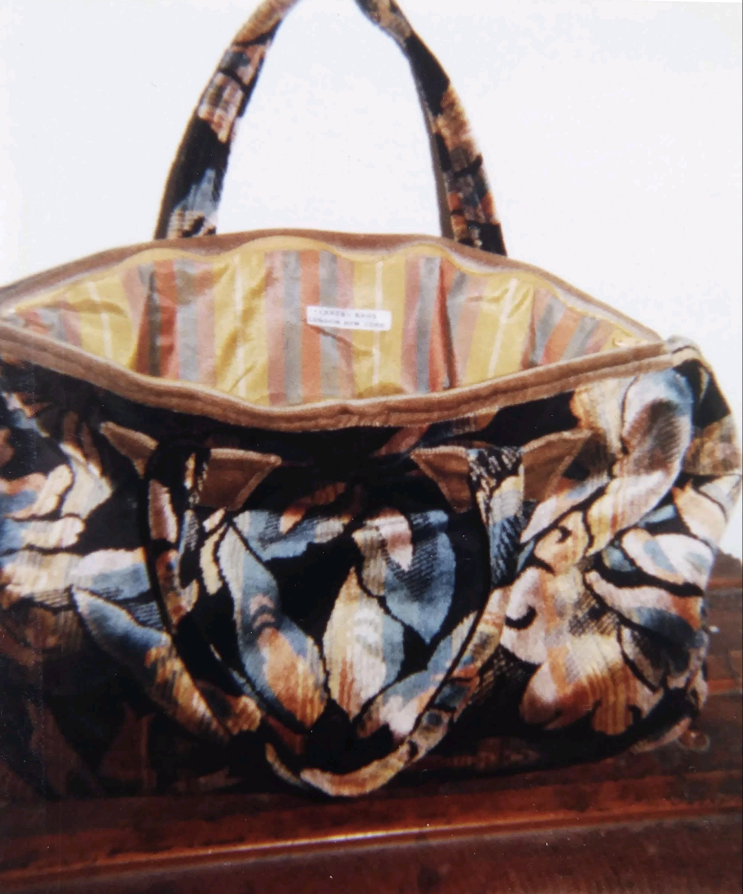Weekend Bag by Bernadette. Part of a collection sold at Harvey Nicholls (London) 1984