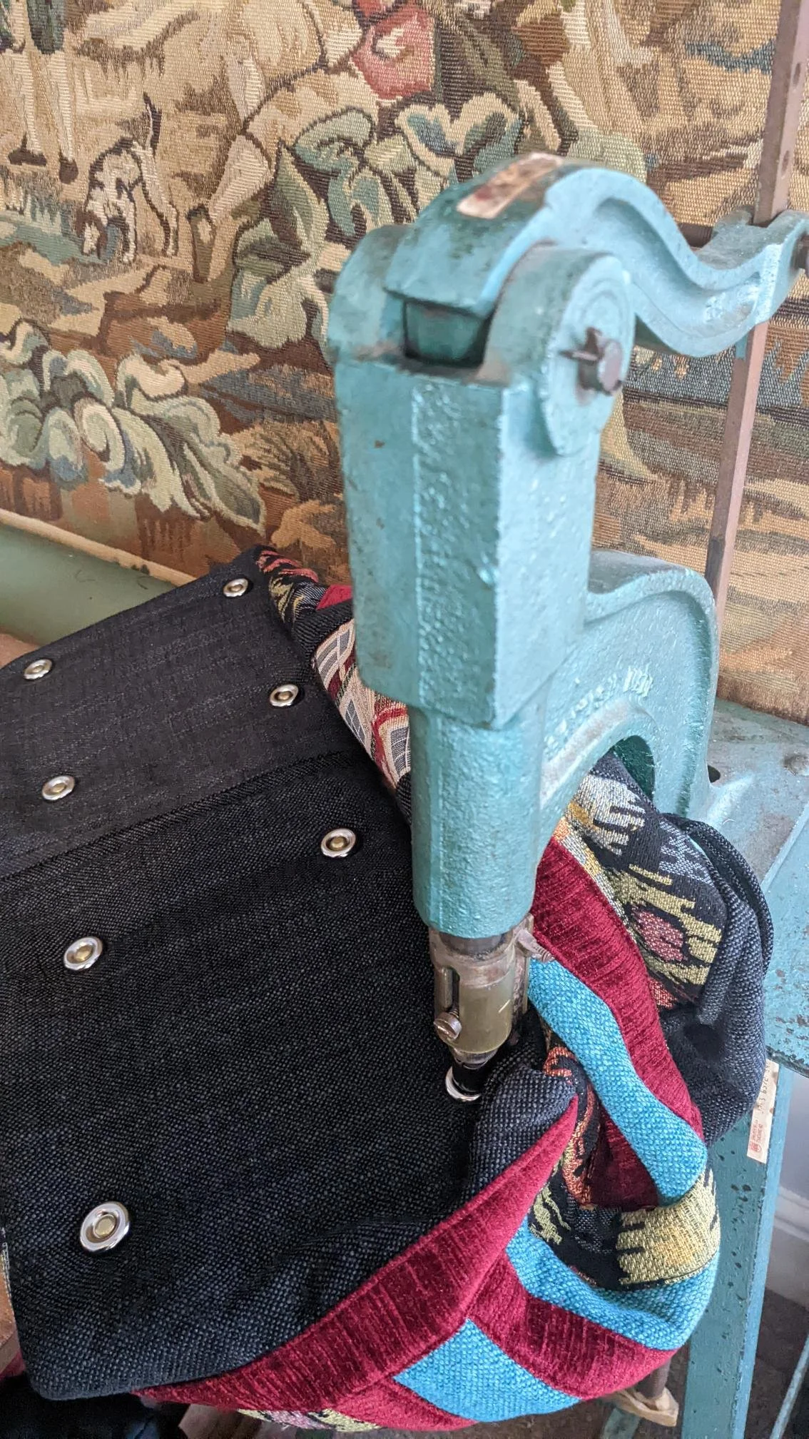 Riveting machine adapted by a master engineer at Ford Motors 1986