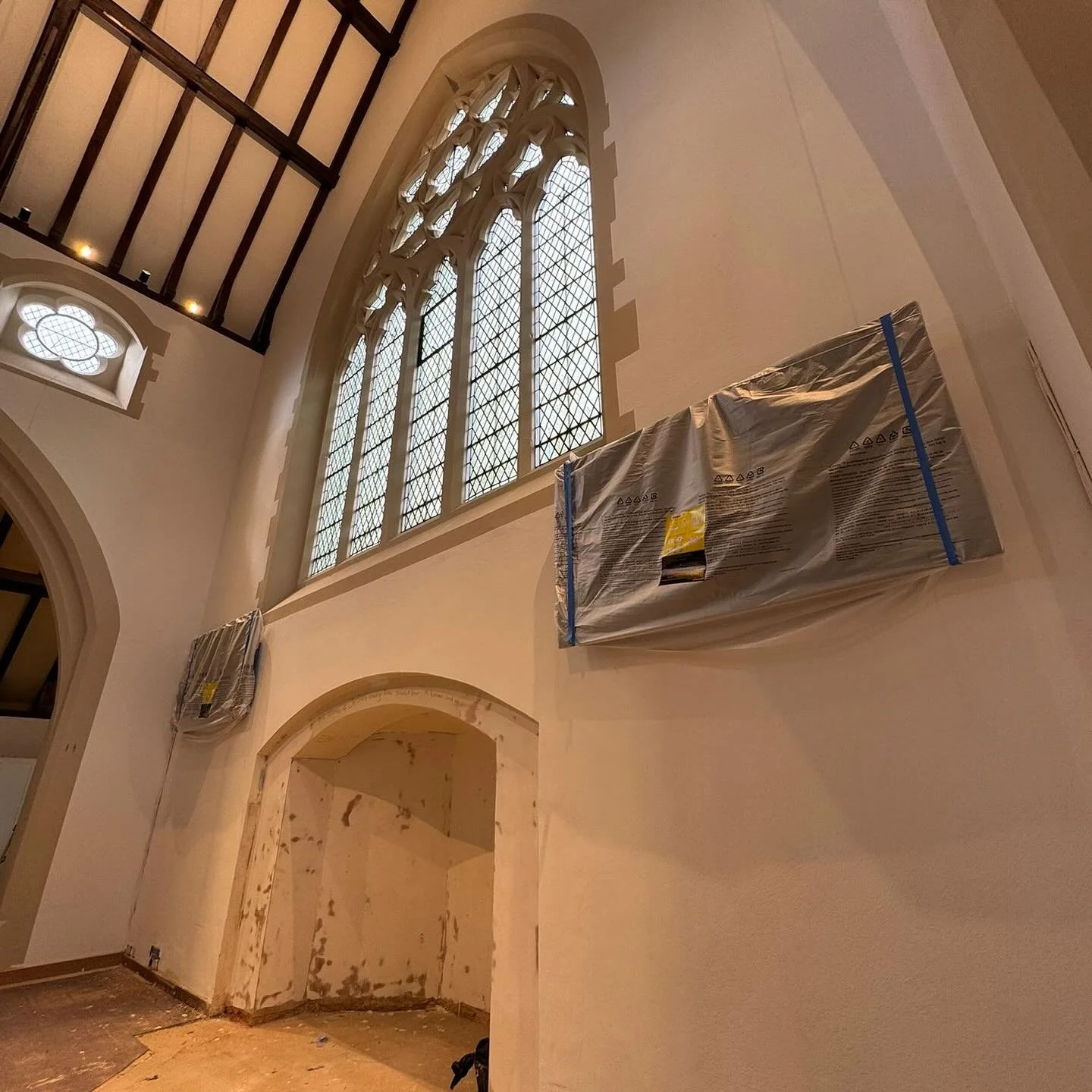 Screens are going up and we are edging closer to our ABCDE project being completed! 📺